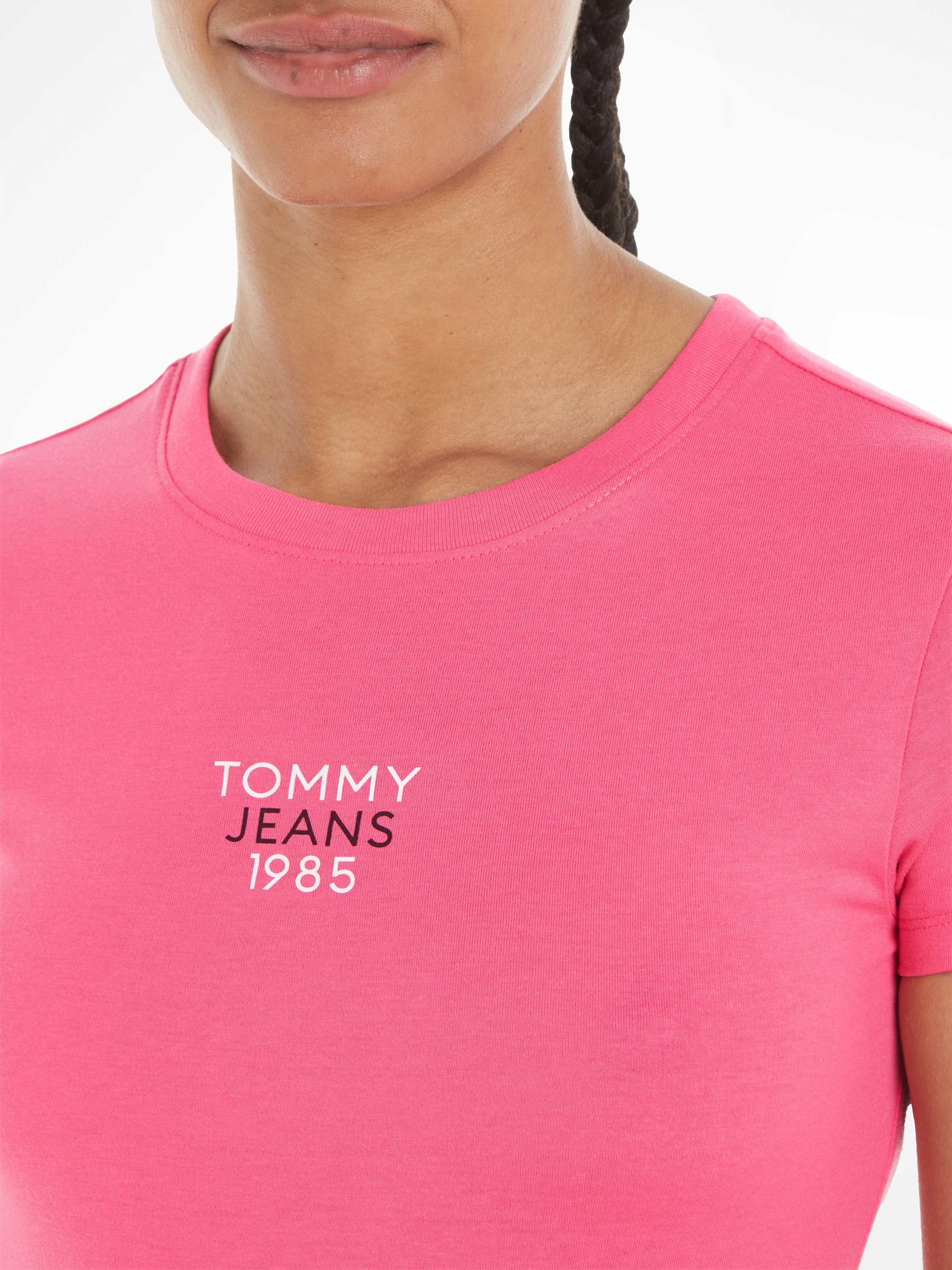 | kaufen 1 BAUR Logoschriftzug mit T-Shirt »TJW SLIM ESSENTIAL SS«, Tommy LOGO Jeans