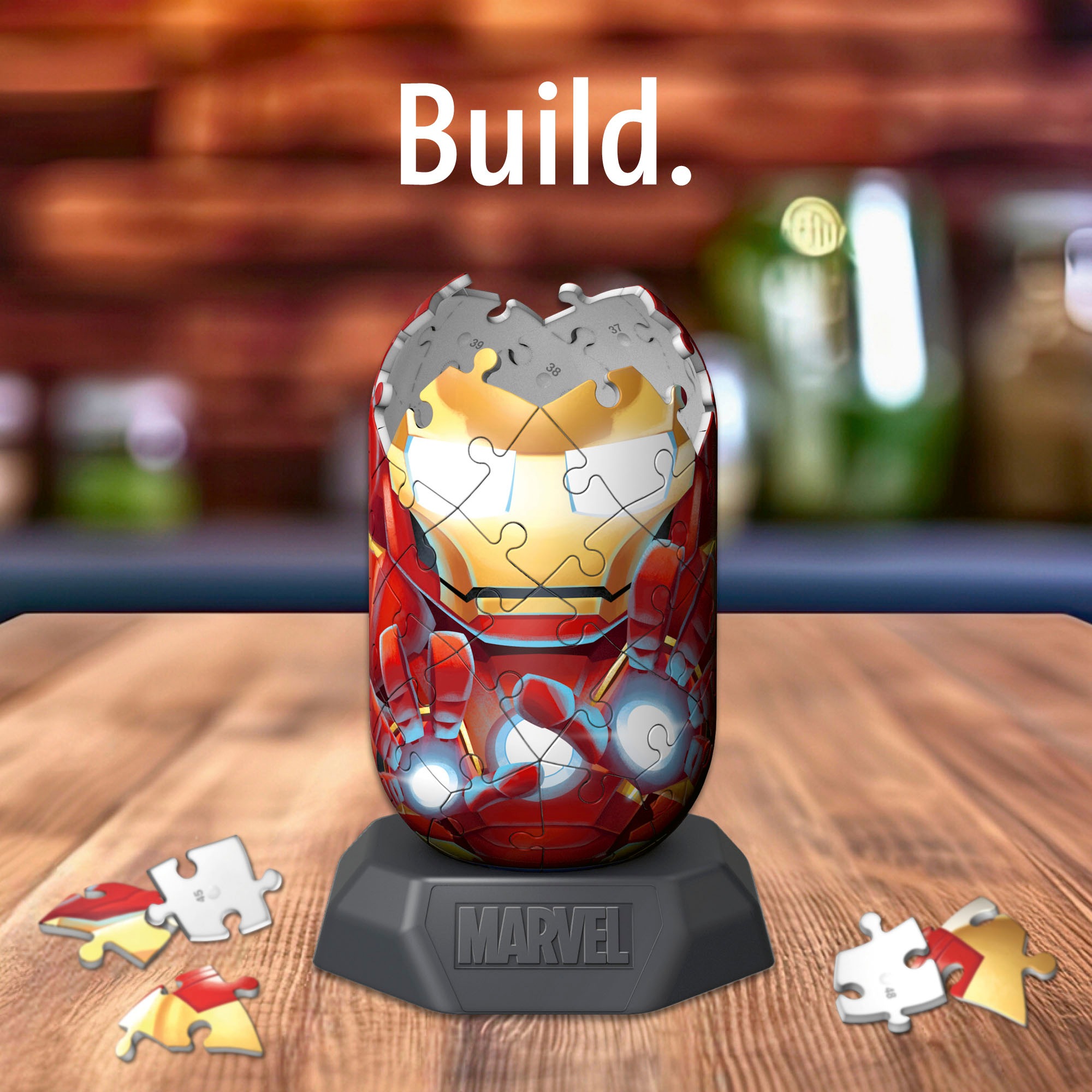 Ravensburger 3D-Puzzle »Marvel Heroes, Hylkies Sammelfigur #08 Iron Man«, Made in Europe; FSC® - schützt Wald - weltweit