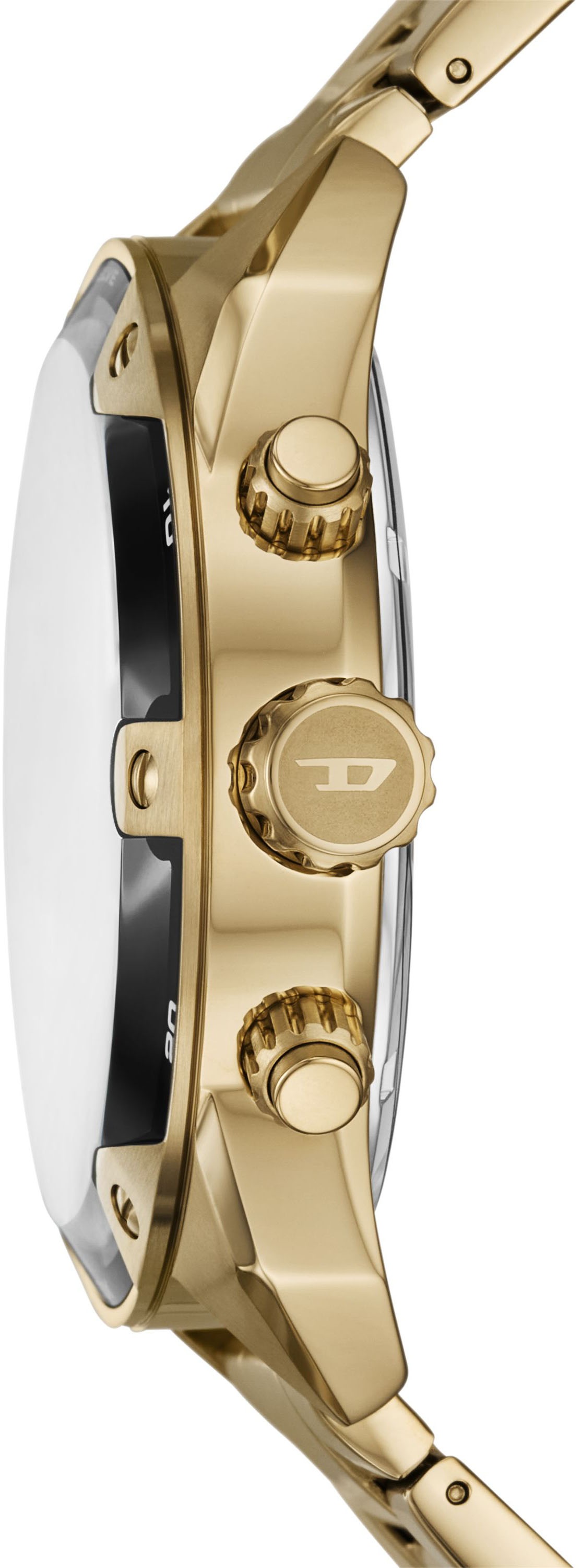 Diesel Chronograph »SPIKED«, Quarzuhr, Armbanduhr, Herrenuhr, Edelstahlarmband, analog, Tag
