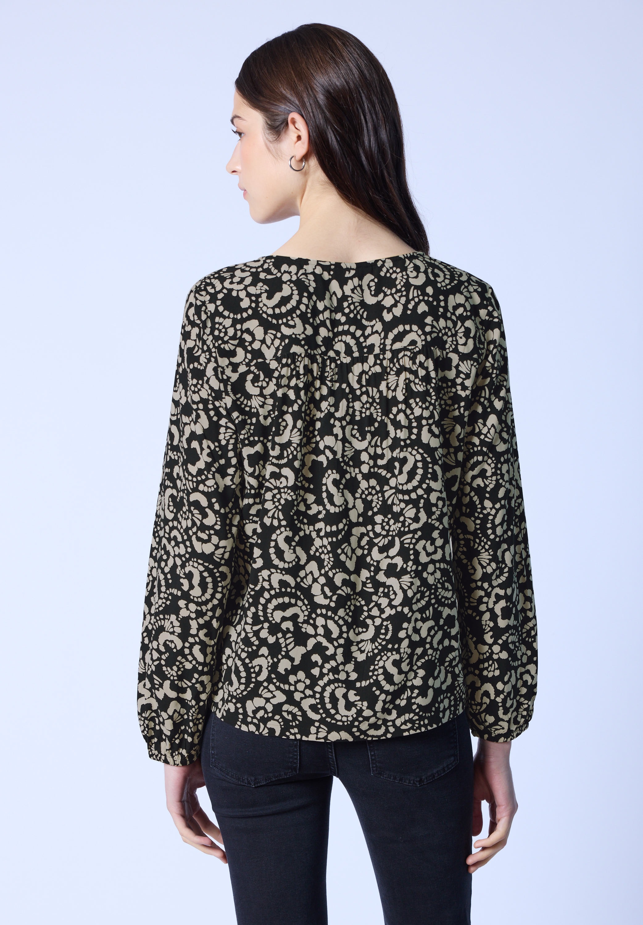 STREET ONE STUDIO Langarmbluse mit grafischem Muster günstig online kaufen