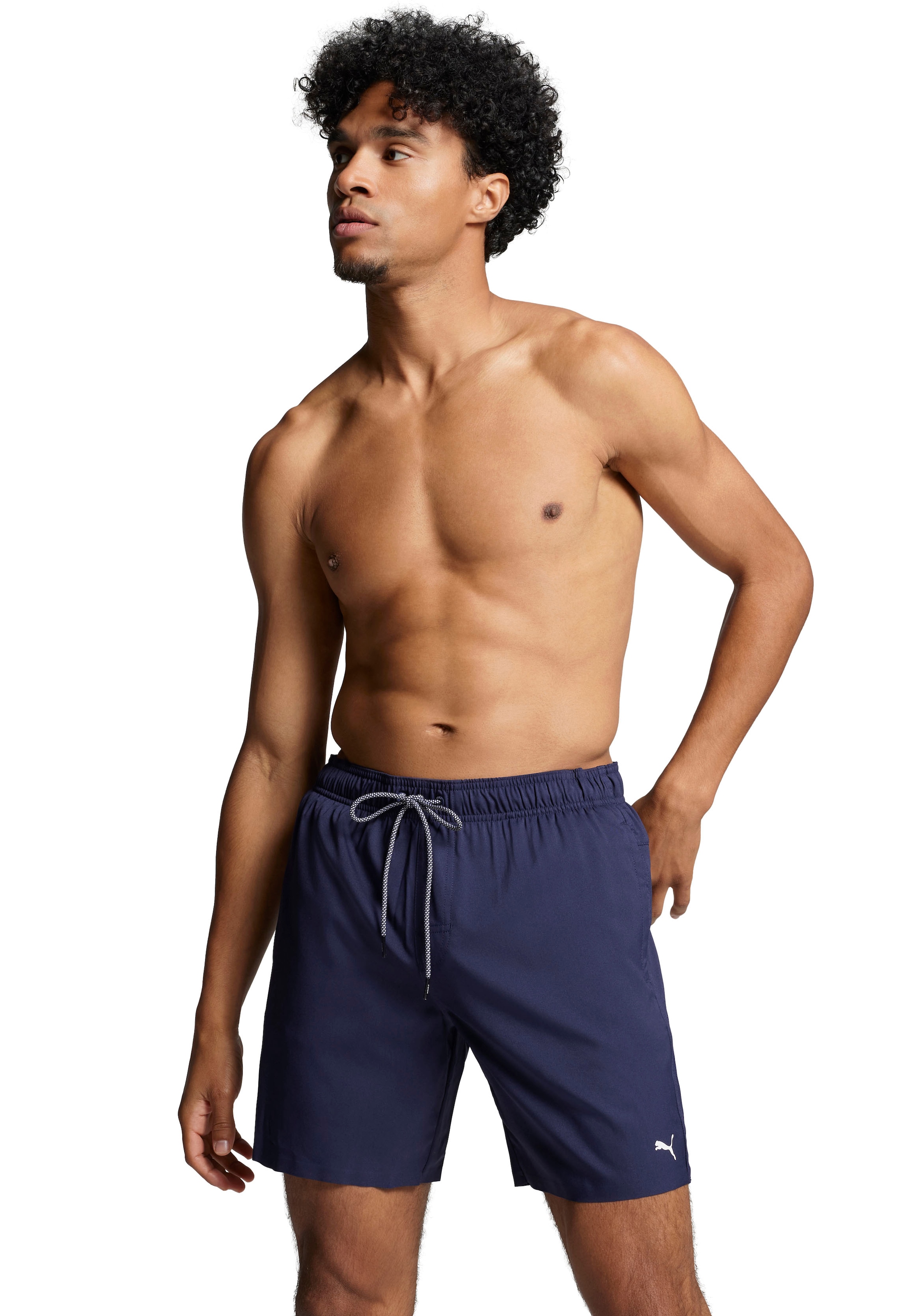 PUMA Badeshorts "PUMA SWIM MEN MEDIUM LENGTH SWIM SHORTS", High-Tech Reißve günstig online kaufen