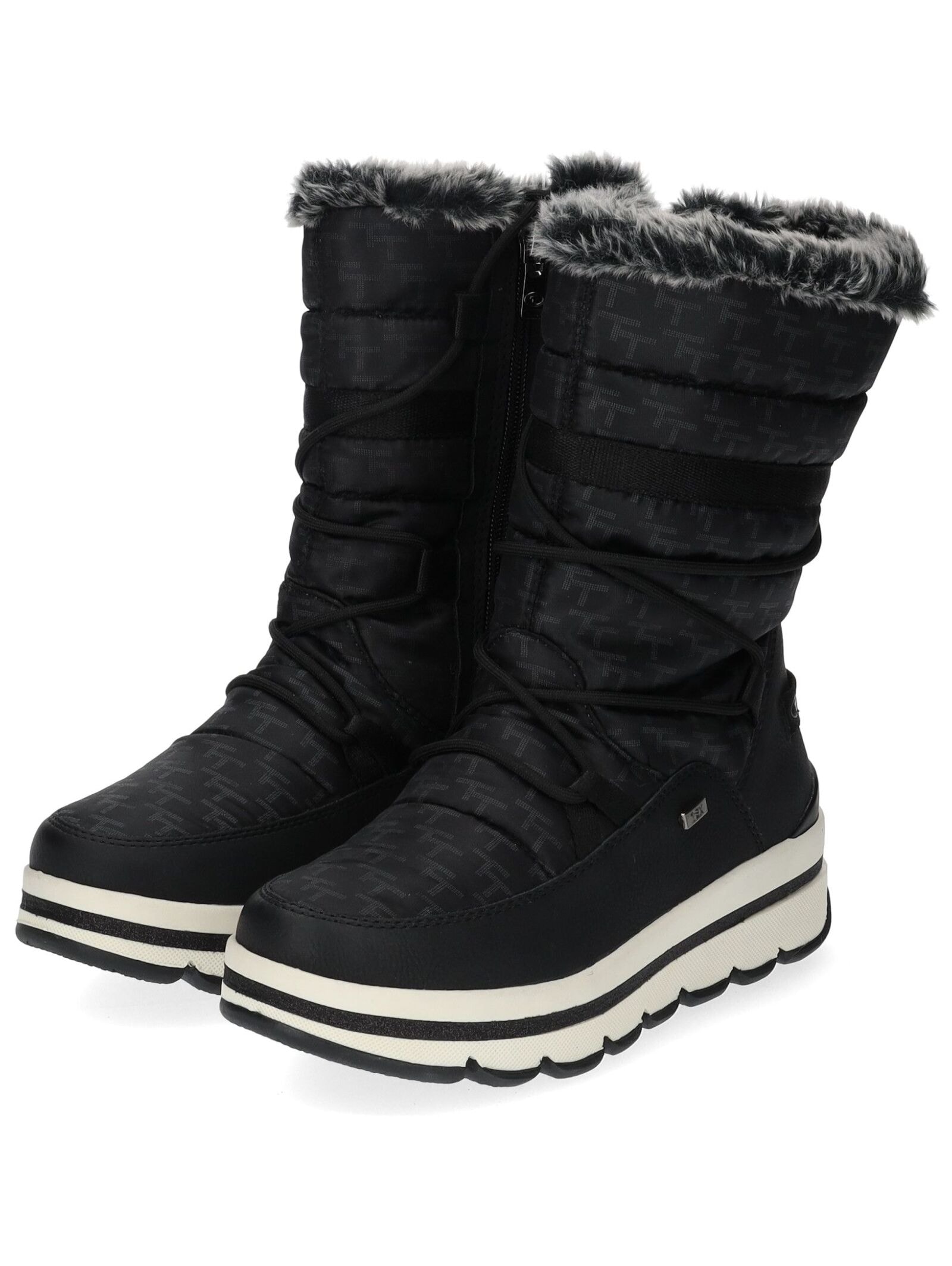 TOM TAILOR Schnürstiefelette »Tom Tailor Stiefelette Lederimitat/Textil«