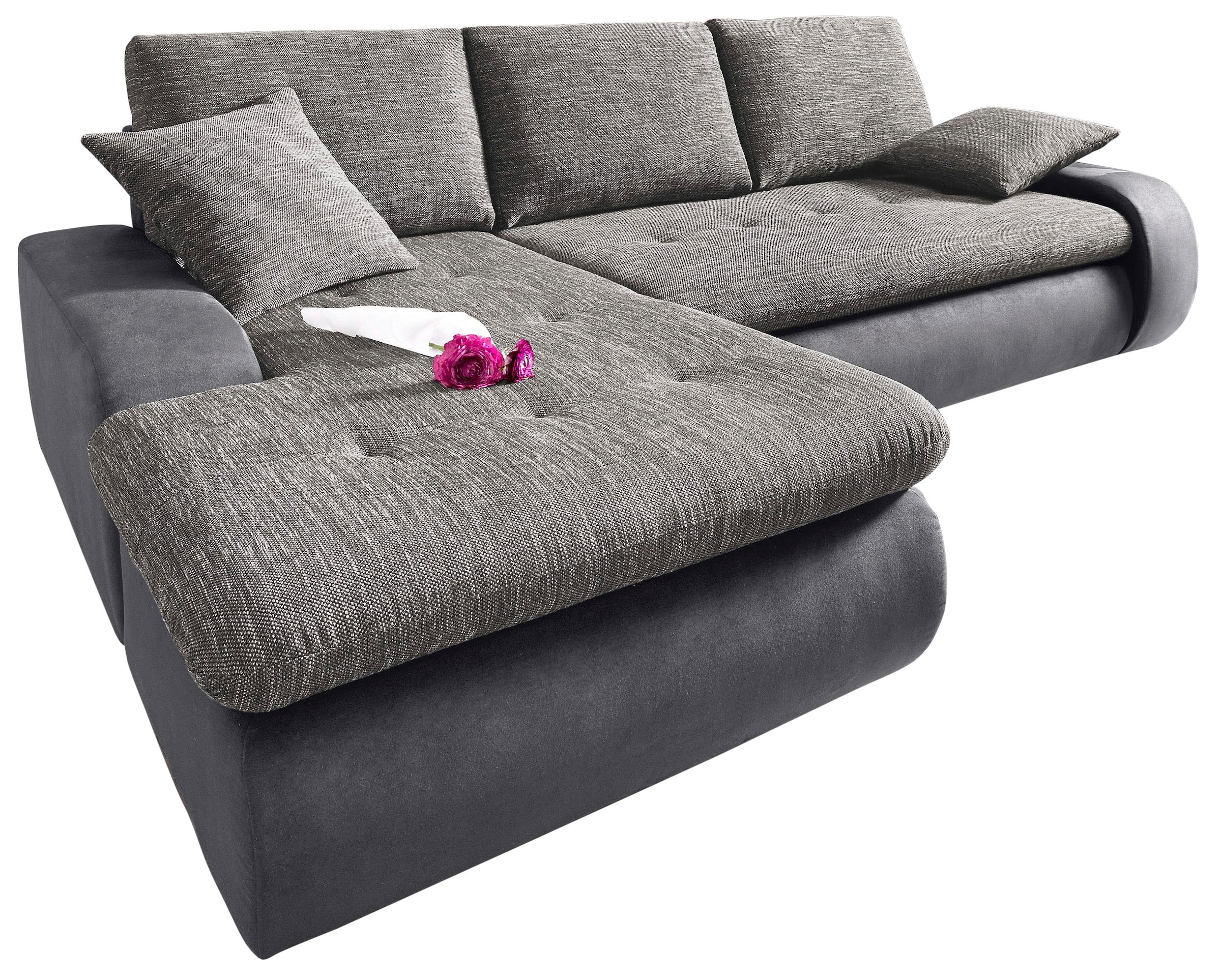 TRENDMANUFAKTUR Ecksofa "Indie, modern und bequem, Materialmix, OTTOs Choic günstig online kaufen