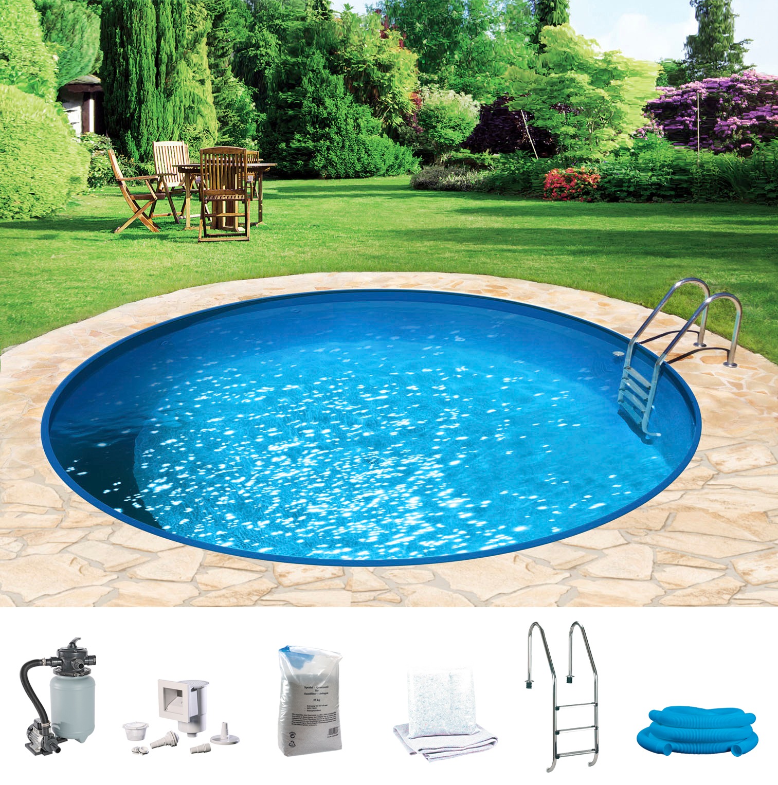 KONIFERA Rundpool "HOLIDAY 6" Höhe: 120 cm, in verschiedenen Größen günstig online kaufen