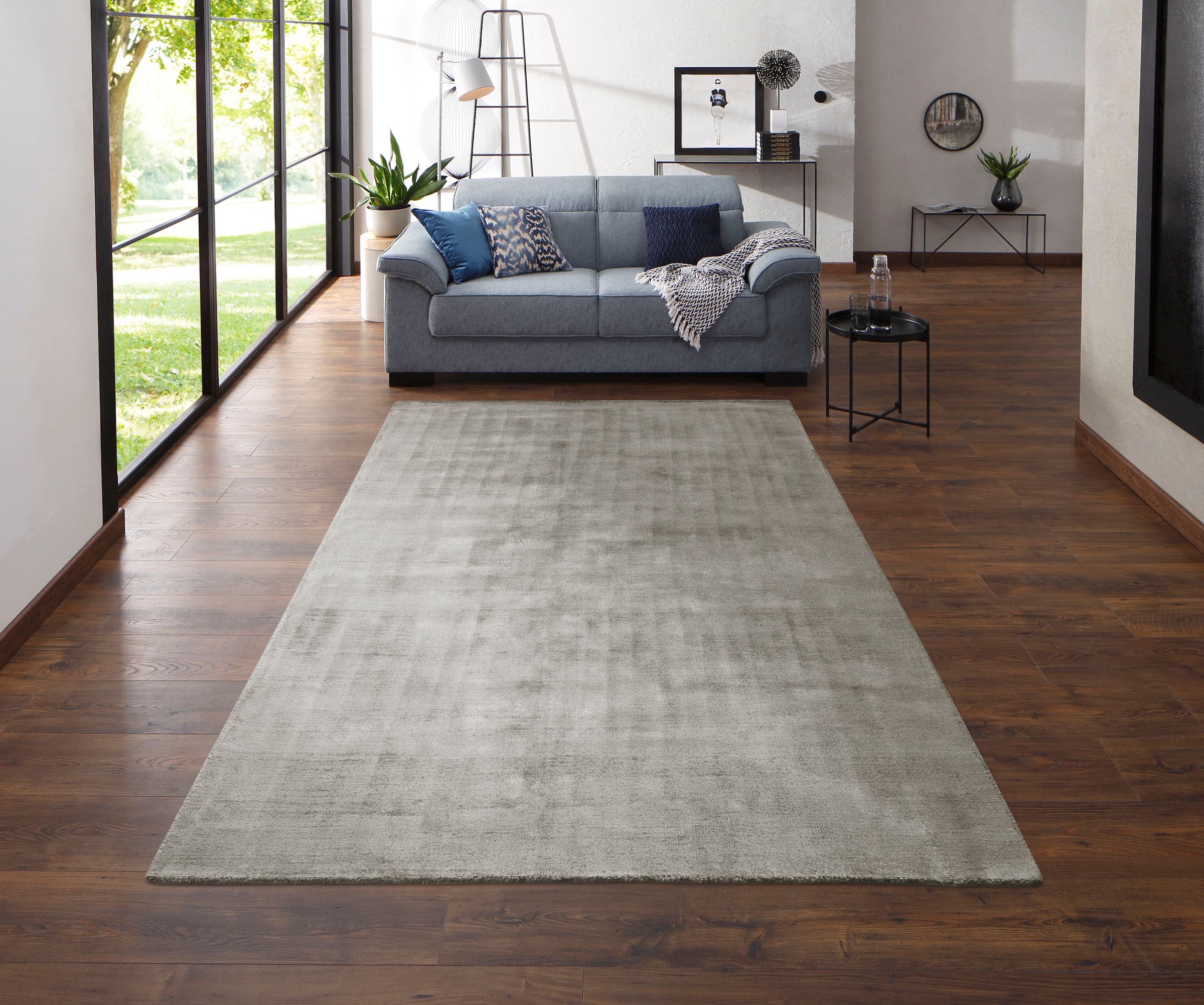 my home | Teppich aus »Shirley«, elegant auf Viskose, weicher Teppich, Rechnung rechteckig, Handweb handgewebt, BAUR