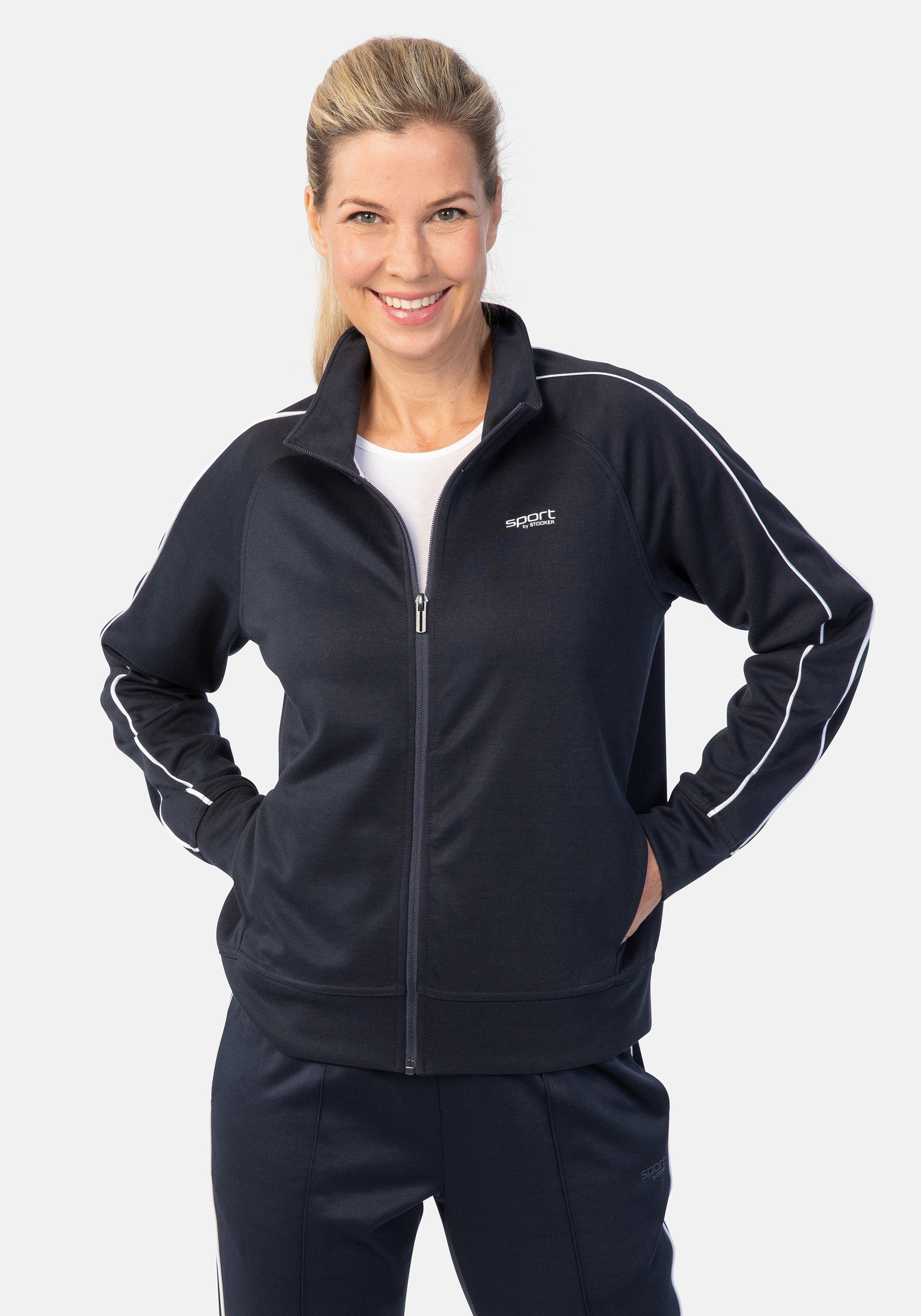 STOOKER WOMEN Sweatjacke »Trainingsjacke Sweatjacke«, Sweatjacke Sport Synthetic für Damen