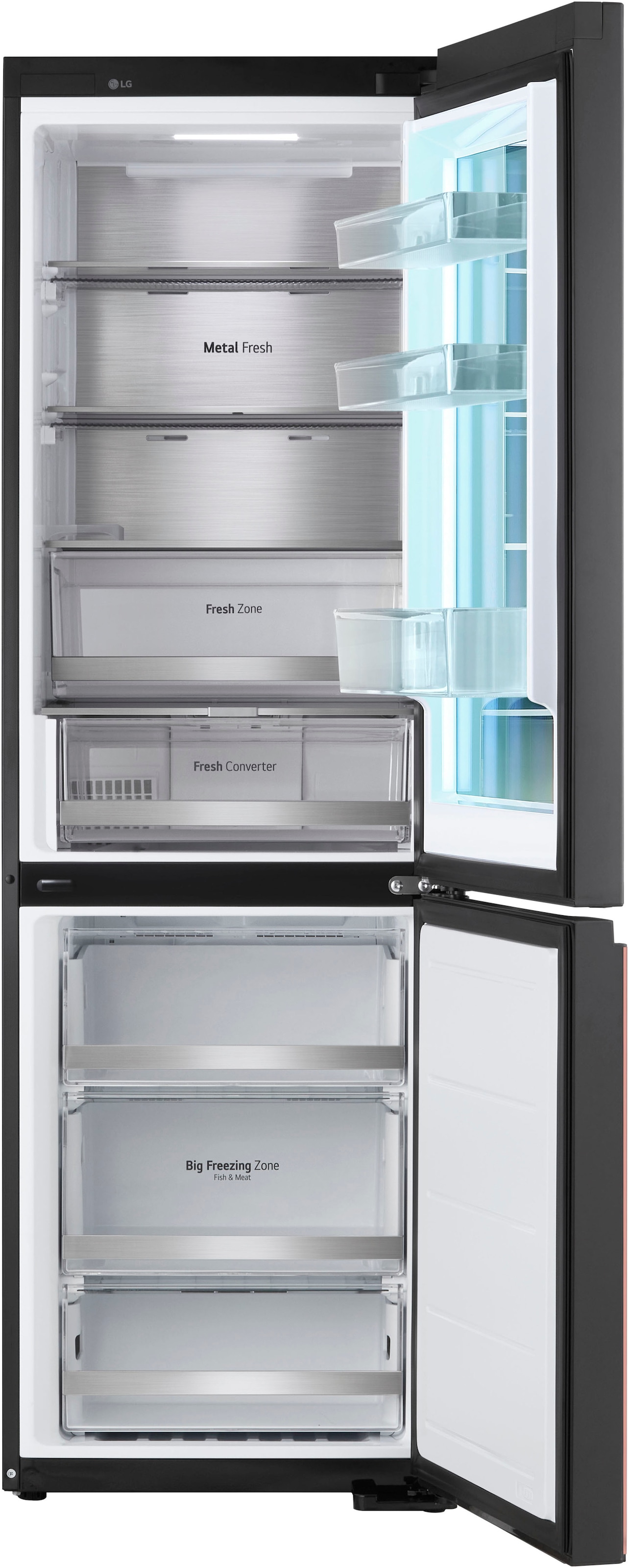 LG Kühl-/Gefrierkombination InstaView® »GBG719MDNN« 187 cm hoch 59,5 cm breit