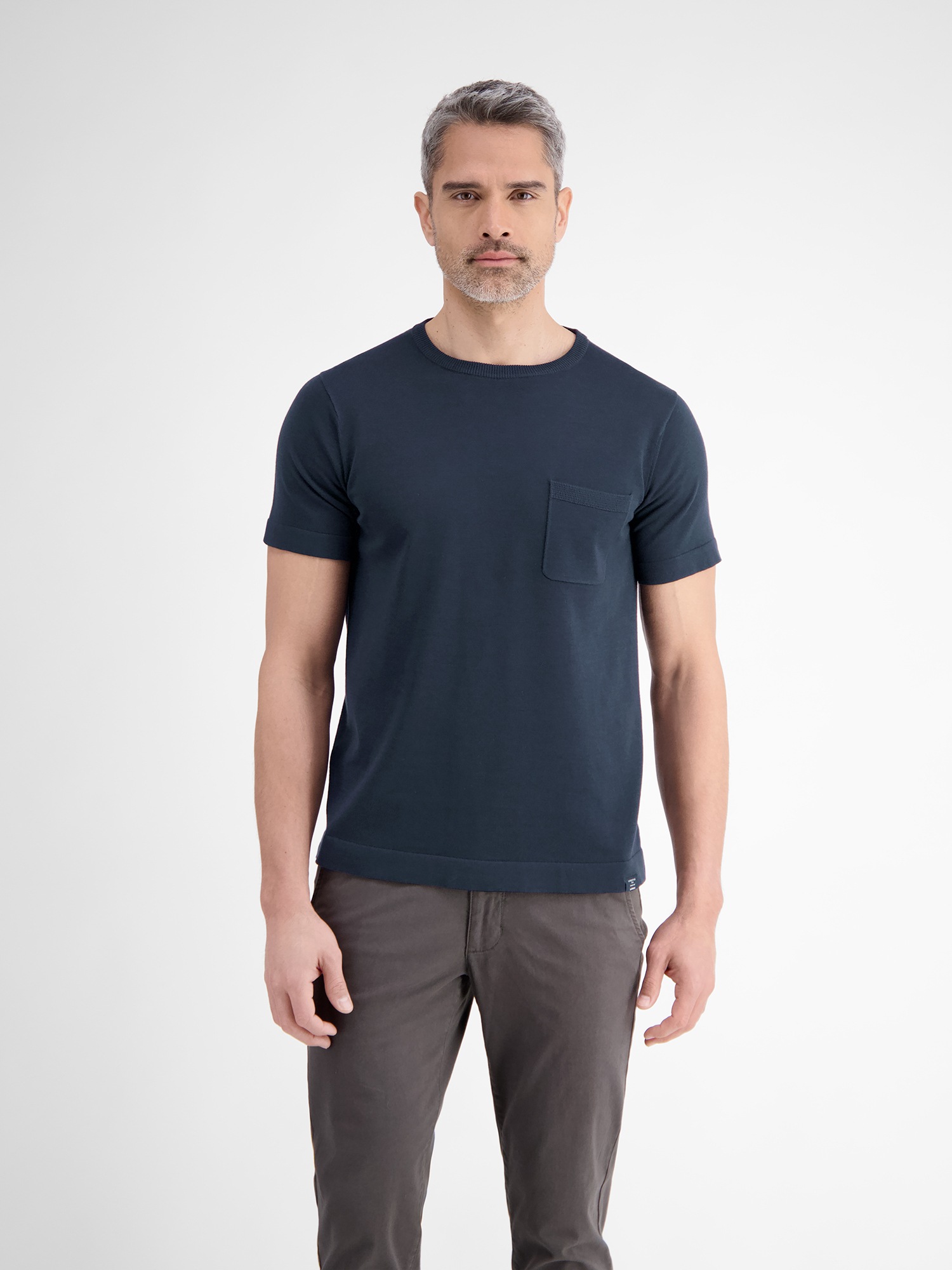 LERROS T-Shirt "Strick-T-Shirt mit Brusttasche" günstig online kaufen