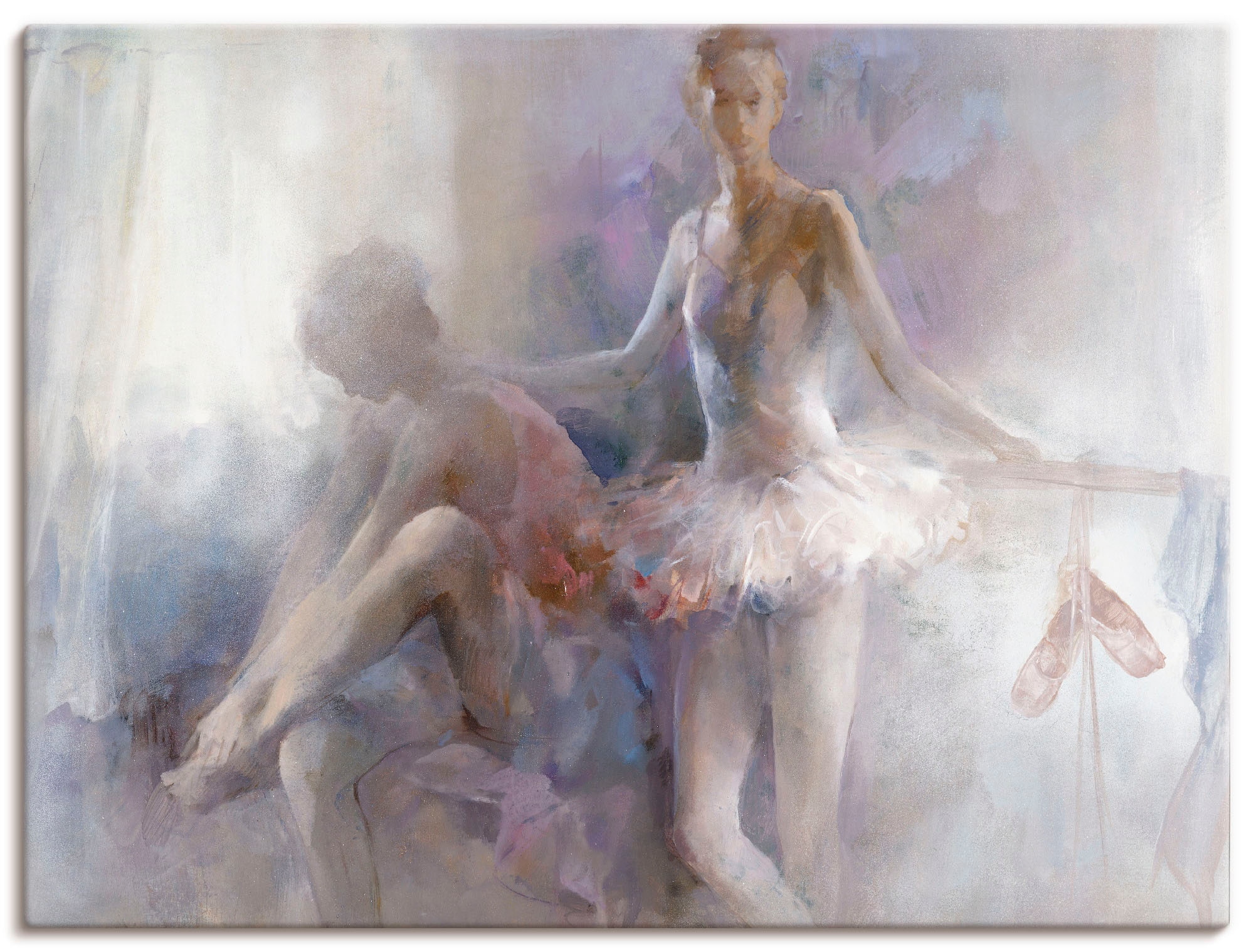 Artland Leinwandbild "Ballett-Mädchen", Sport, (1 St.), auf Keilrahmen gespannt