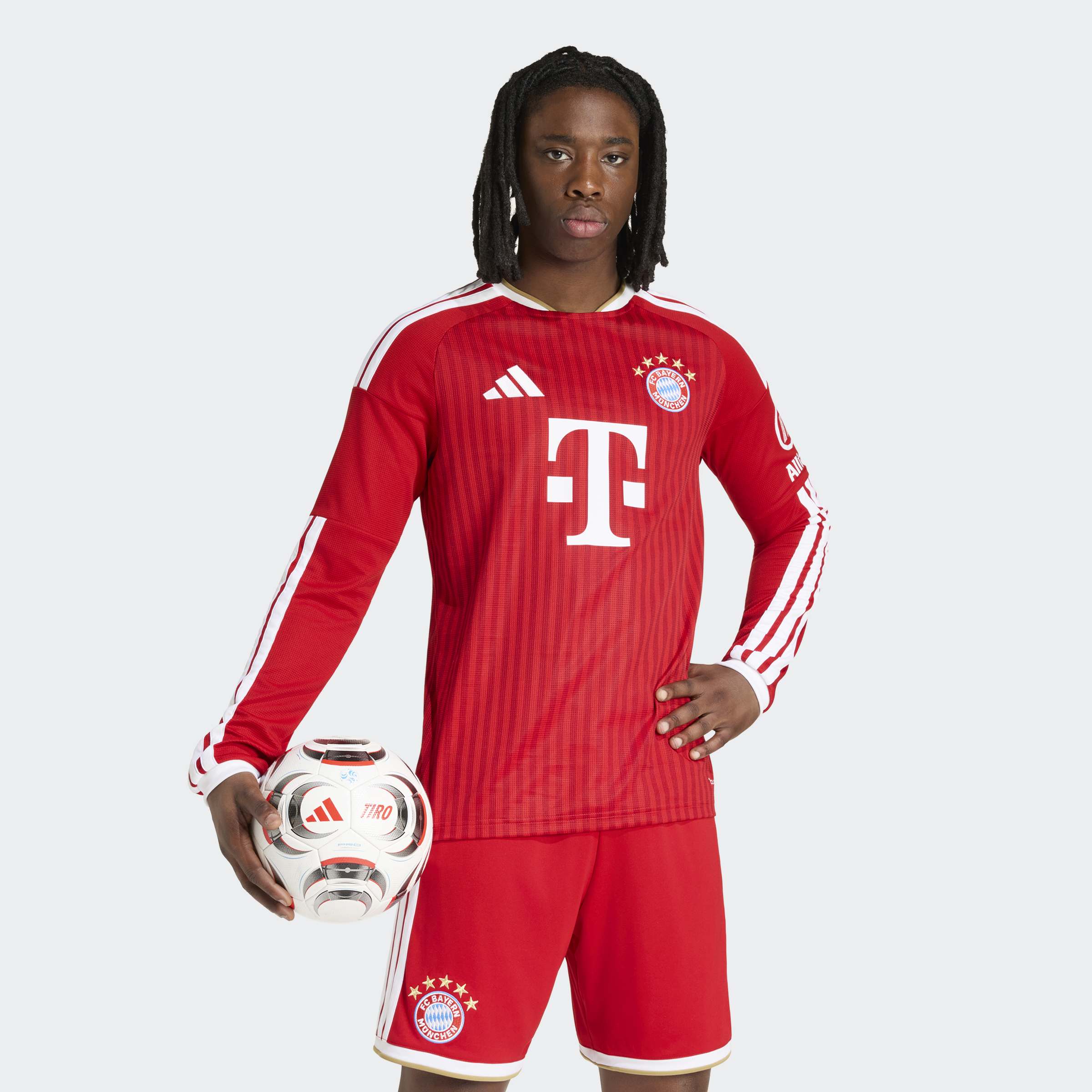 adidas Performance Fußballtrikot "FCB H JSY L" mit Rundhalsausschnitt, schmal geschnittene Passform