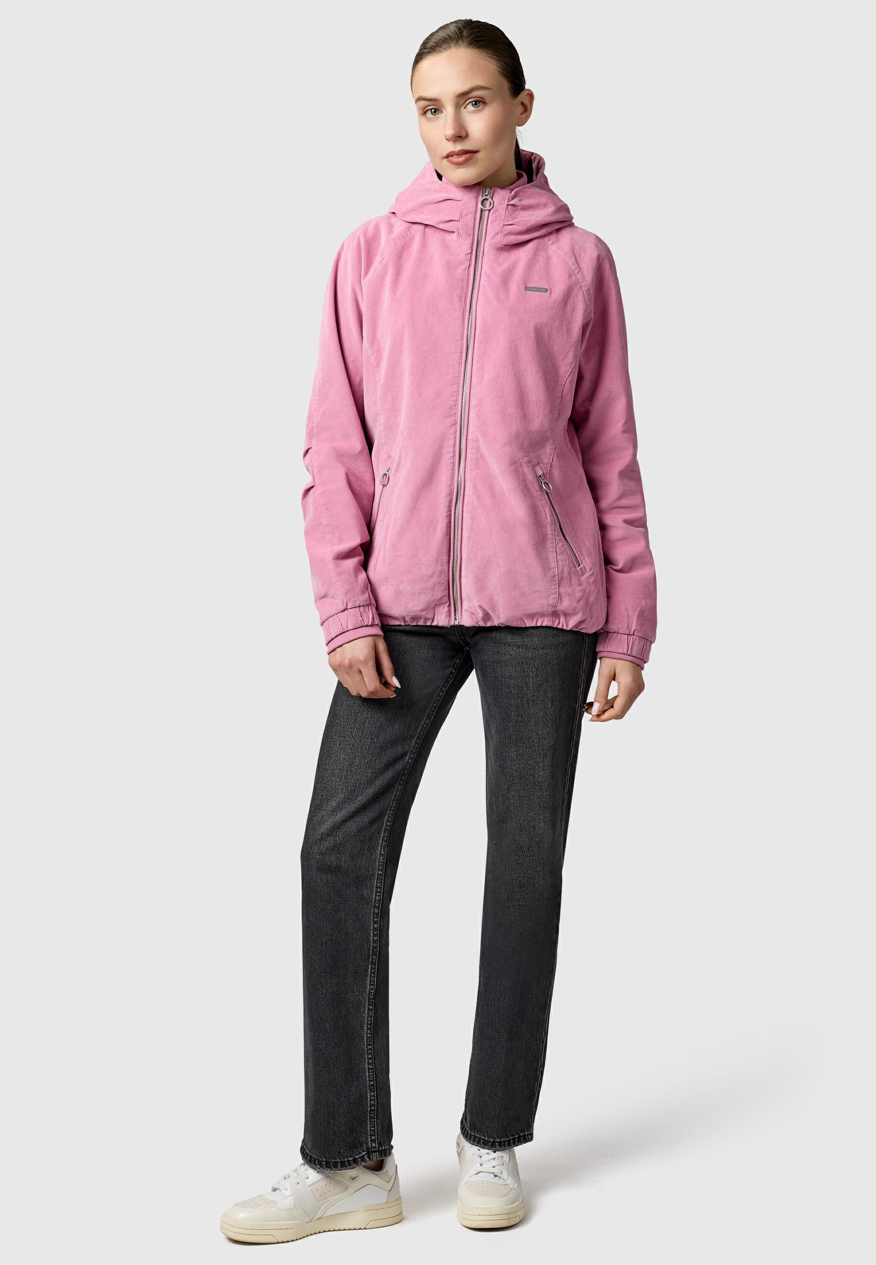 Ragwear Bomberjacke »Dizzie Cordy YOUMODO« mit Kapuze Cordjacke mit verstellbarer Kapuze