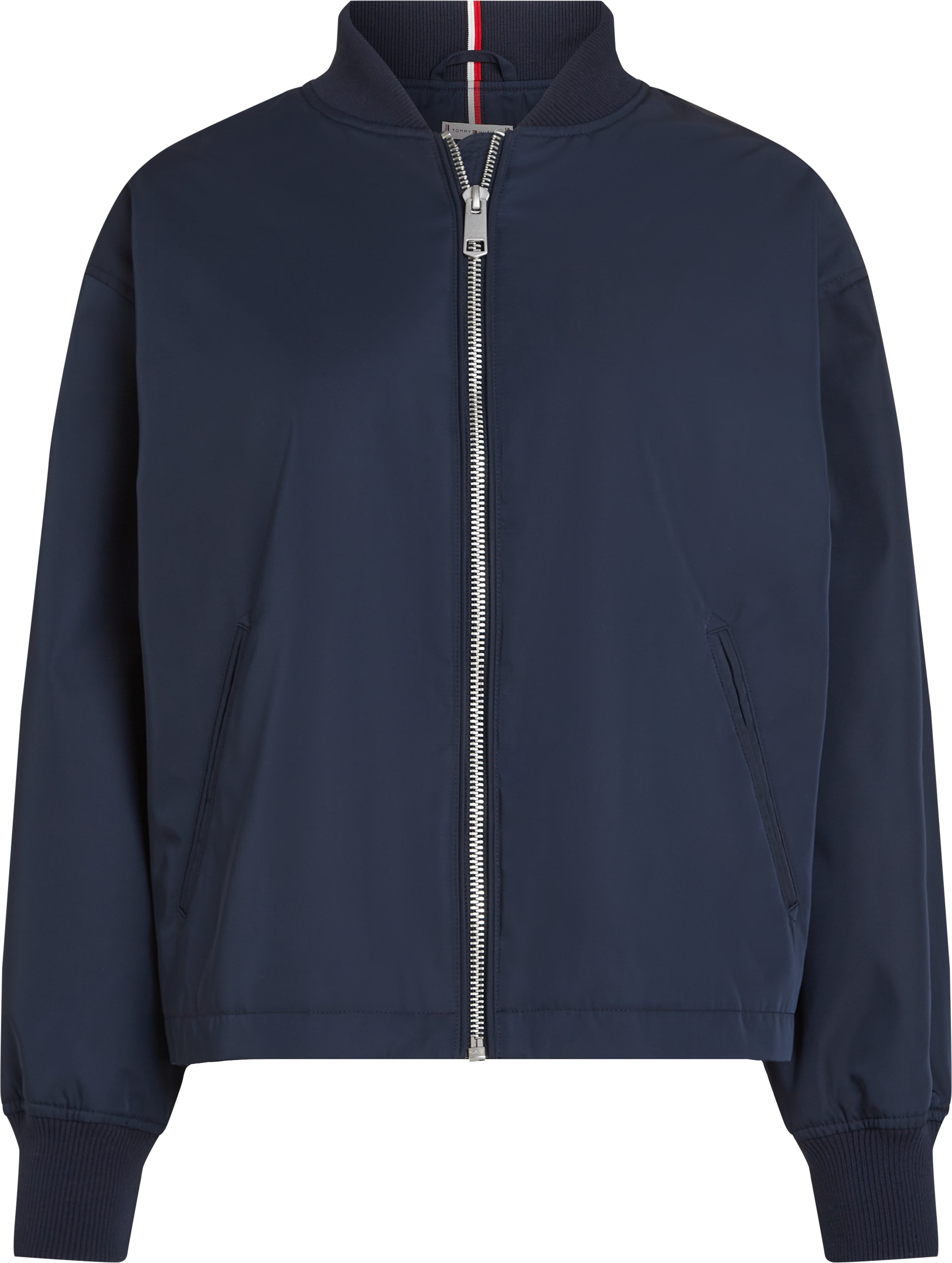 Tommy Hilfiger Bomberjacke »CASUAL NYLON BOMBER JACKET«, mit Markenlabel, in Unifarbe