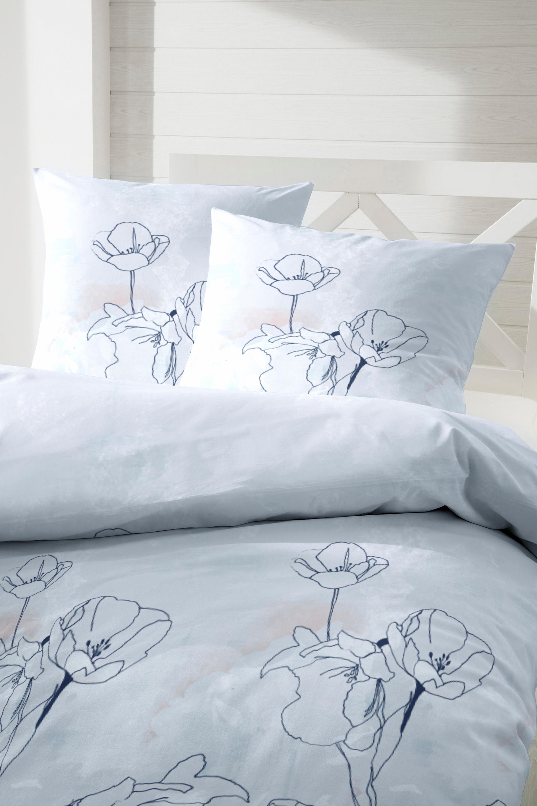 Primera Bettwäsche "Dafne" 2 Stk. mit filigranen Blumen günstig online kaufen