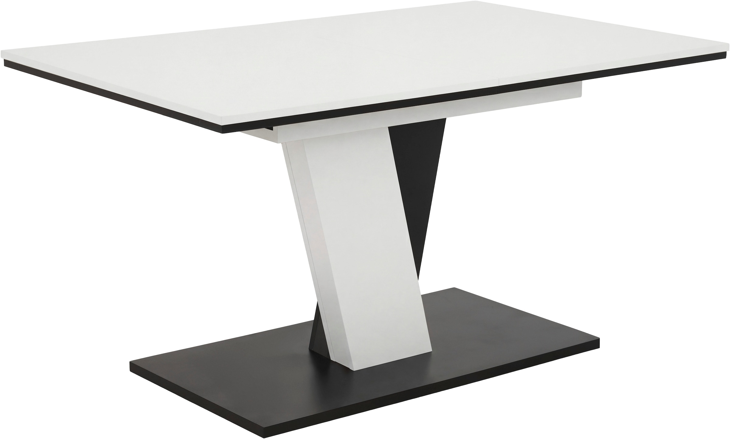 OTTO home Essgruppe »"Altona", Esstisch ausziehbar plus 6 Stühle, TOPSELLER!« Esstisch ausziehbar 140 - 180 cm, 6 Freischwinger, 7 tlg. tlg. Säulentisch 140-180x90 cm, Stuhl mit Federkorb, 140 kg belastbar