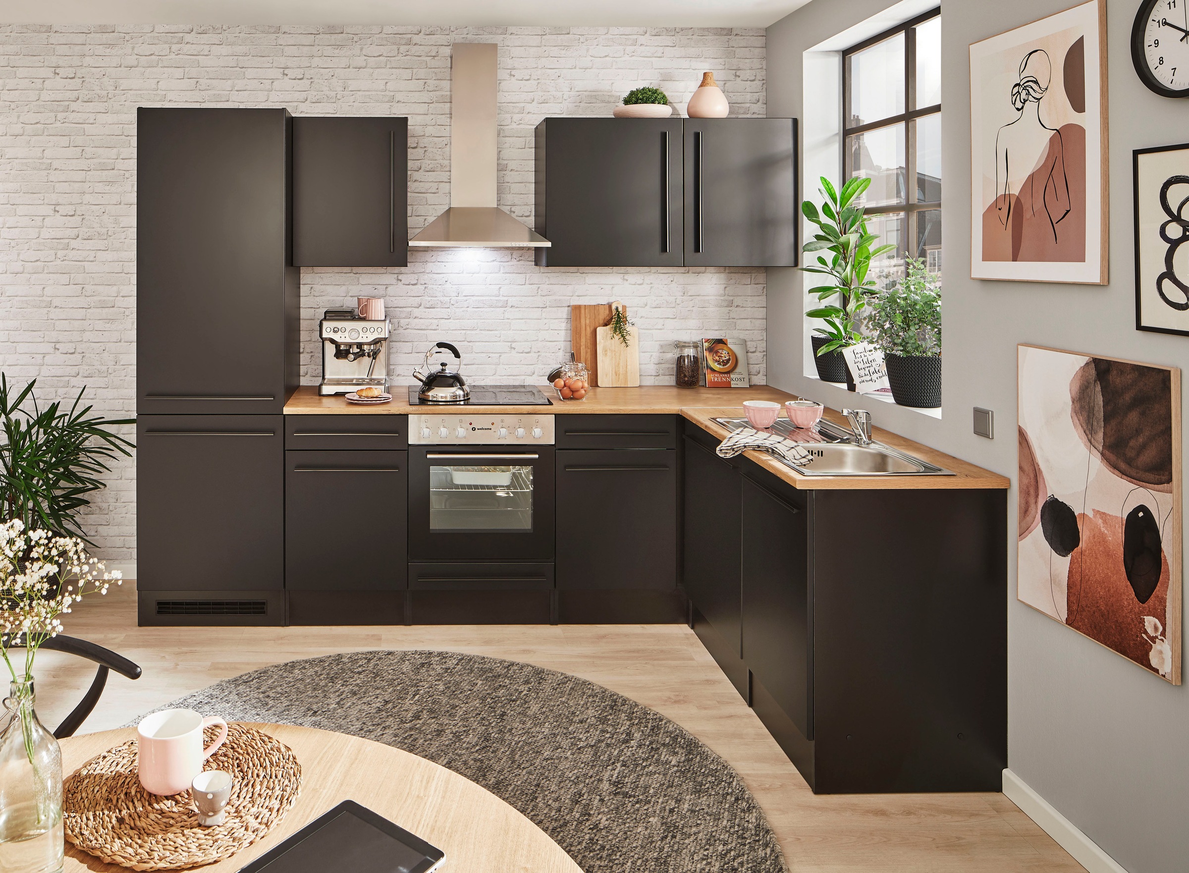 BASIC by Balculina Winkelküche "Jazz" Stellbreite 280x175 cm, wahlweise mit günstig online kaufen