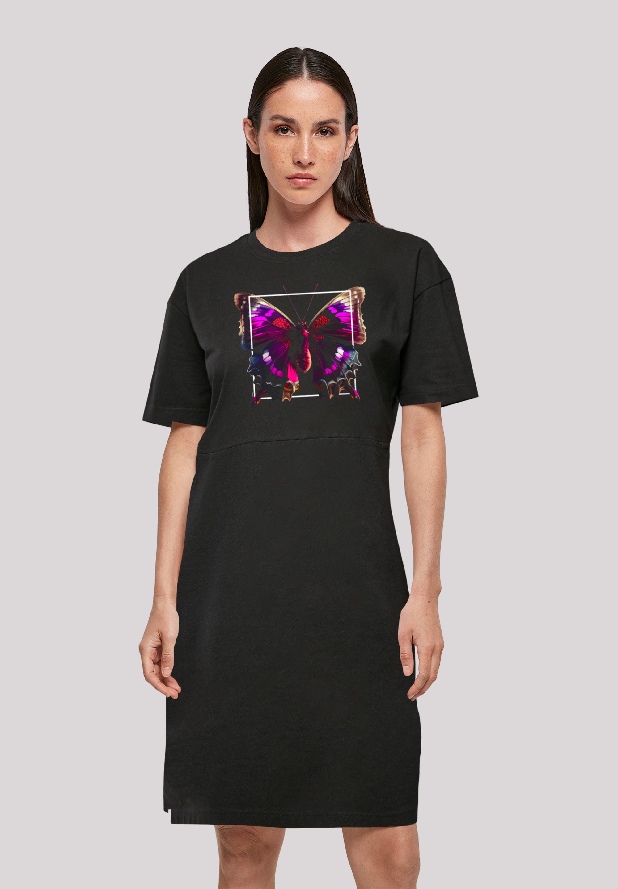 F4NT4STIC Shirtkleid "Pink" Ohne Taschen Print günstig online kaufen