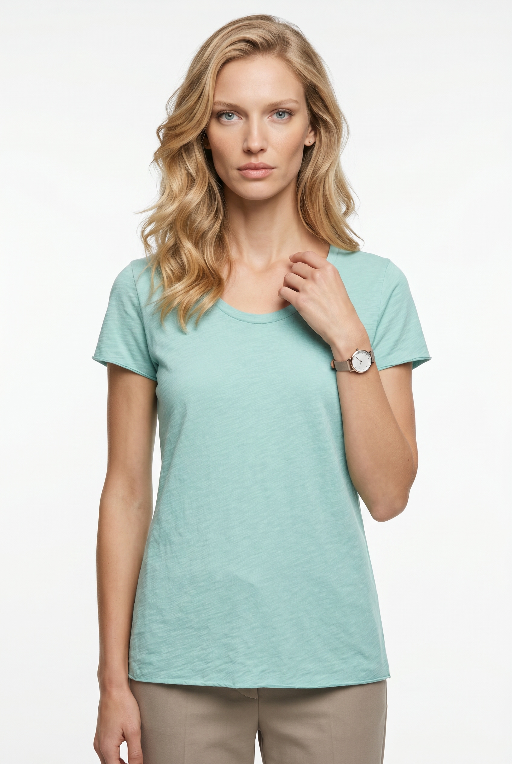 RICHROYAL T-Shirt in femininer Basic-Form