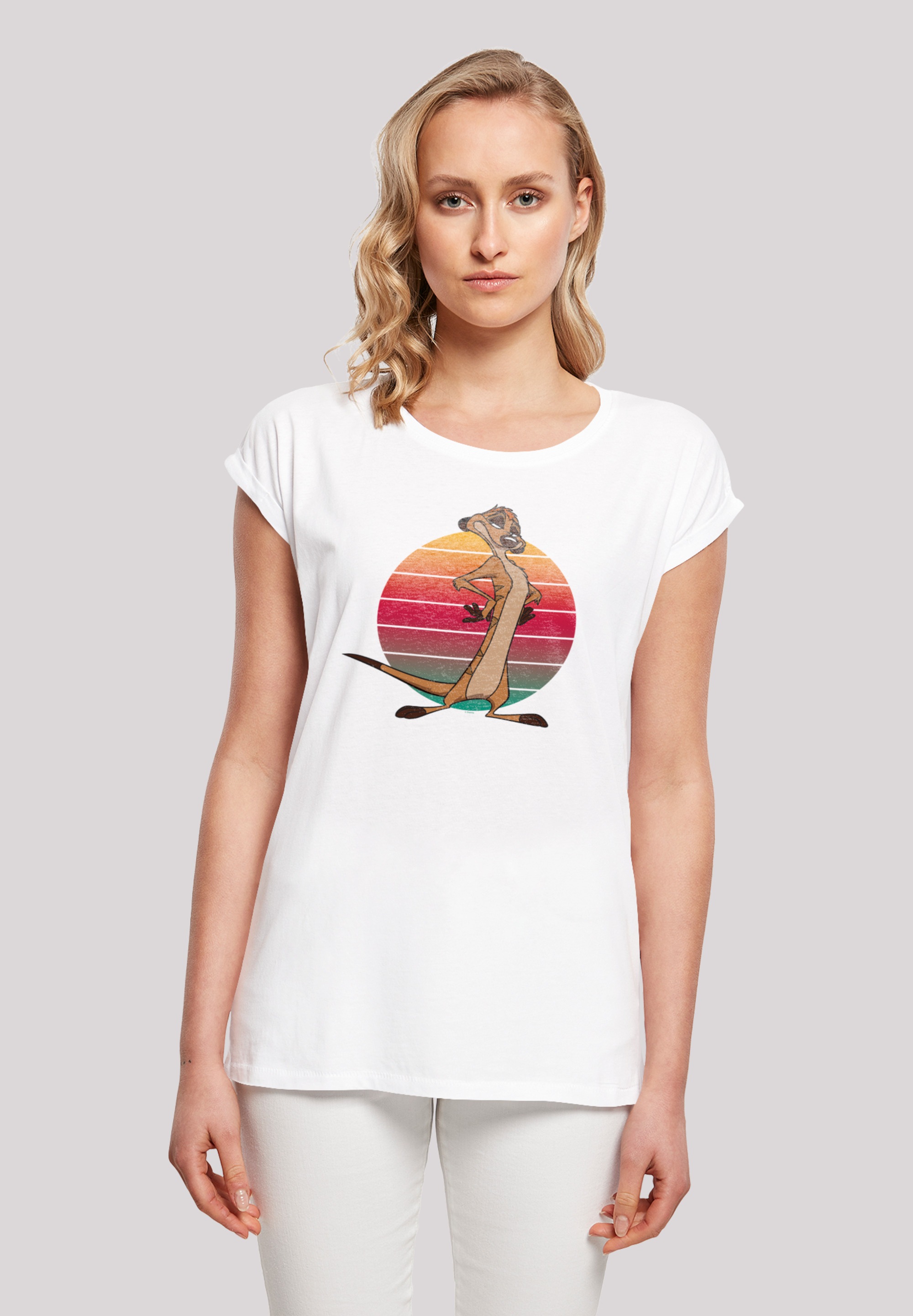 F4NT4STIC T-Shirt "Disney König der Löwen Timon Sunset", Print