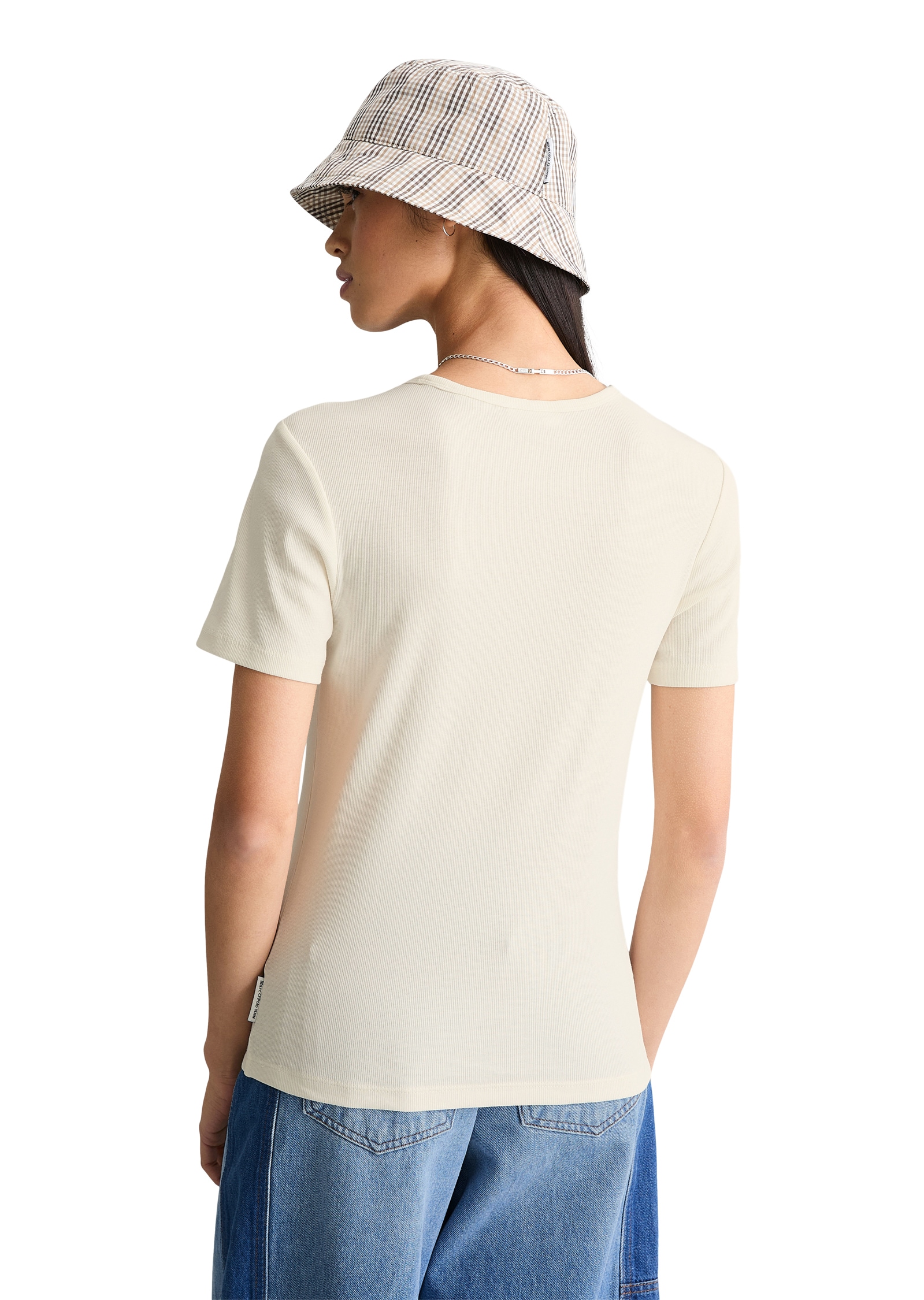 Marc O'Polo DENIM T-Shirt »aus weichem Rippjersey«