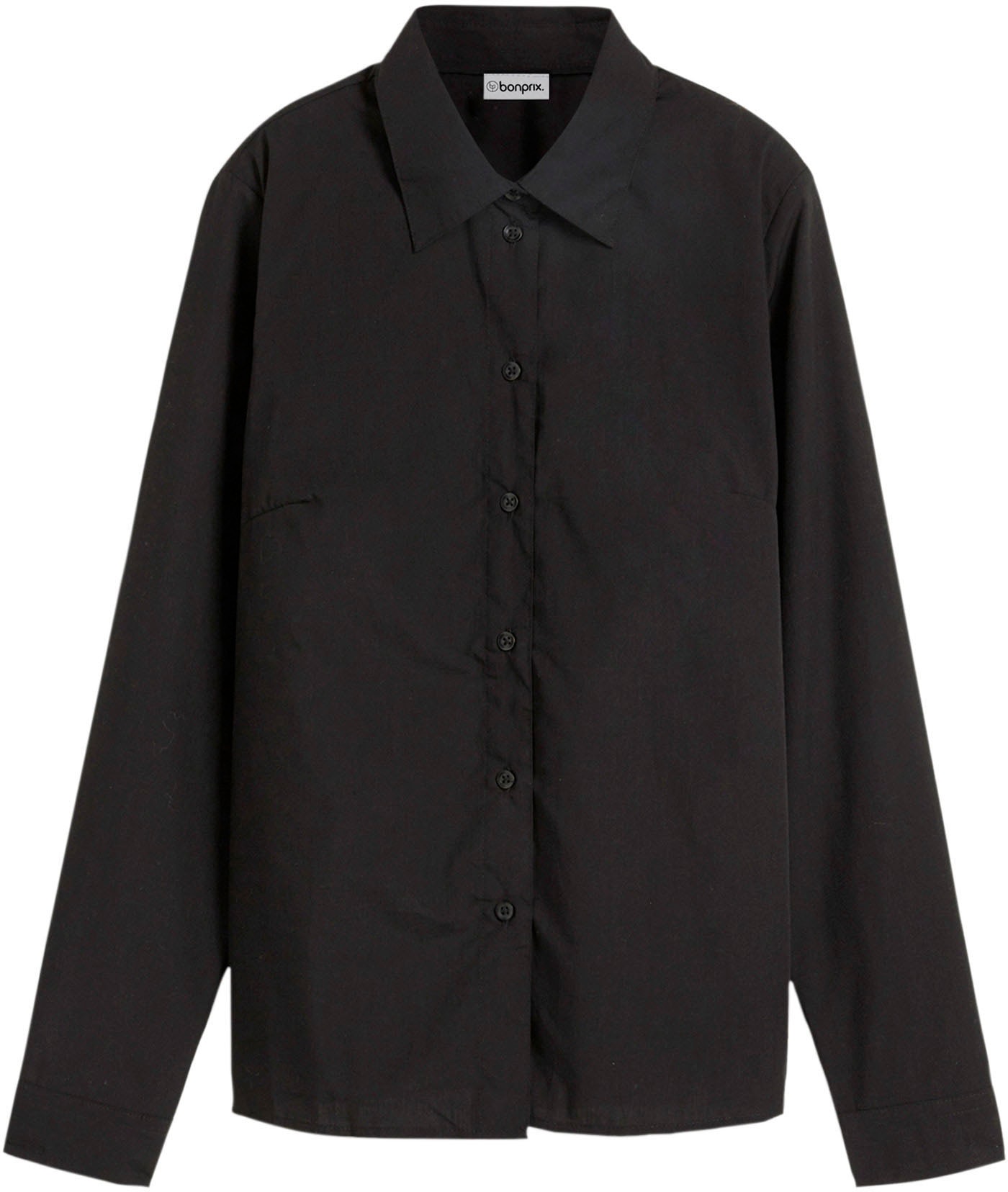 bonprix Langarmbluse »Bluse« lockere Passform, für eleganten Auftritt, aus Baumwollmischung