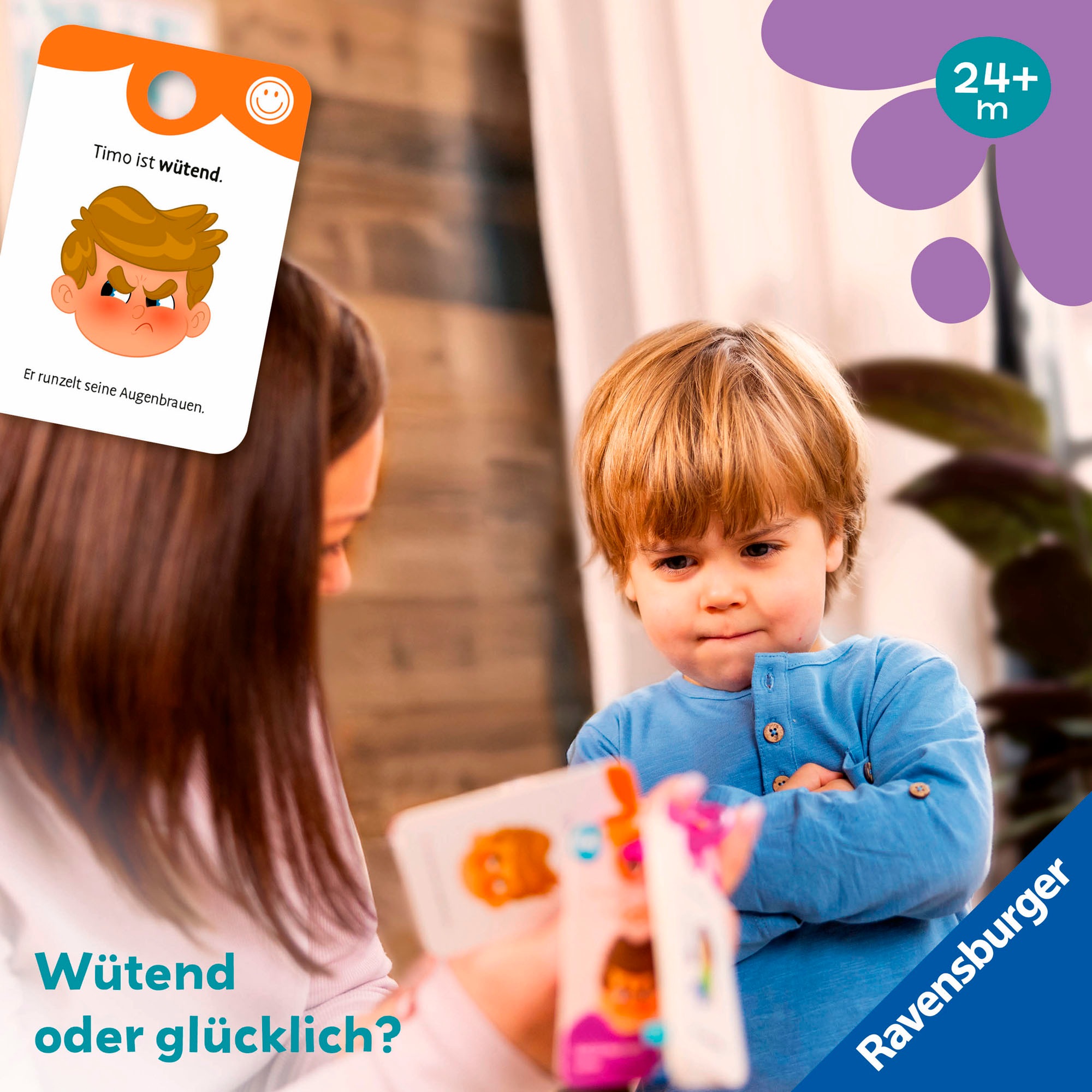 Ravensburger Spiel »Play+ Spiel & Mach mit! Karten: Entdecke die Gefühle«