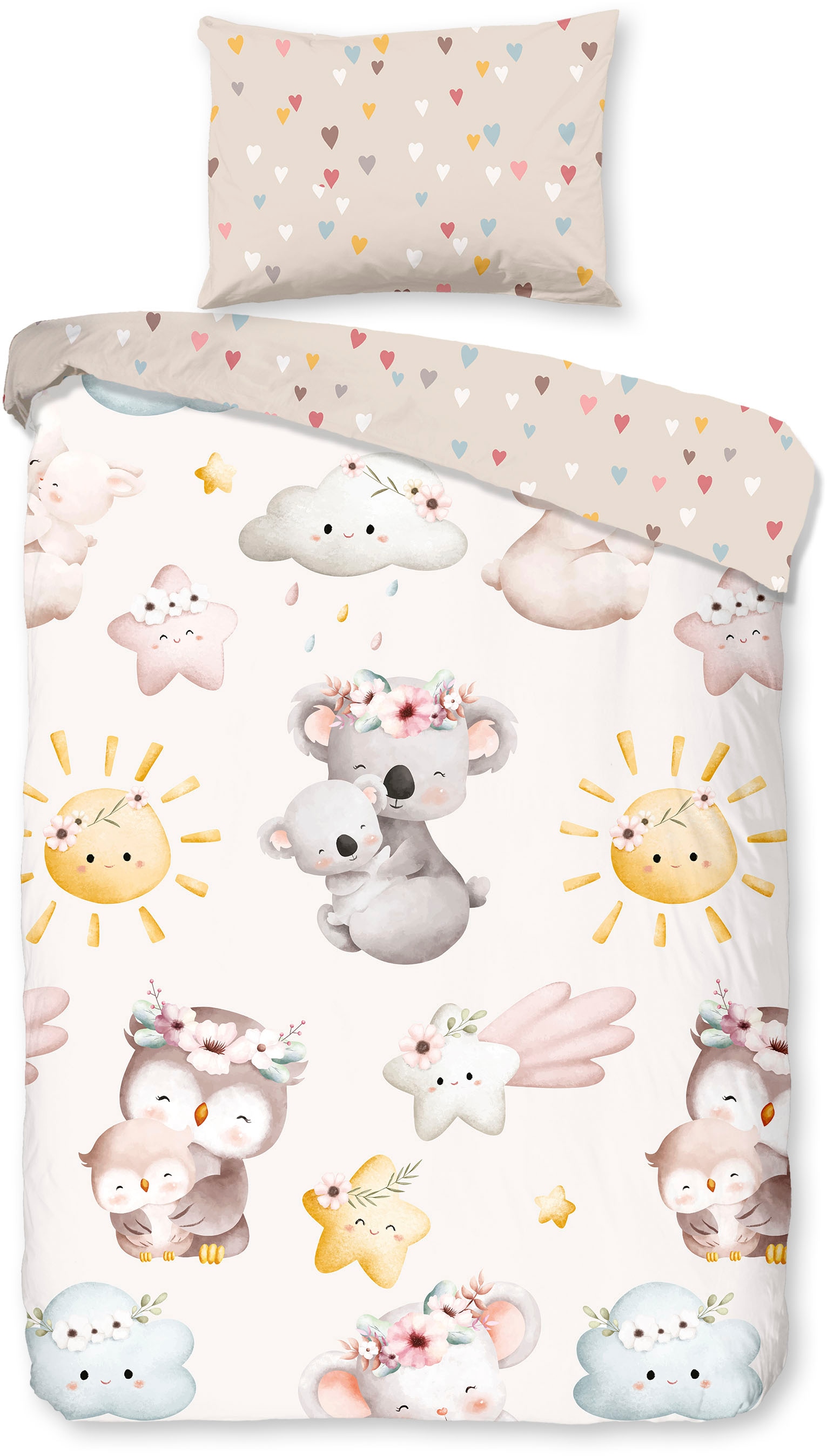 good morning Babybettwäsche "Hugss" 2 tlg. Baumwolle, Renforcé, 2 Teilig, W günstig online kaufen