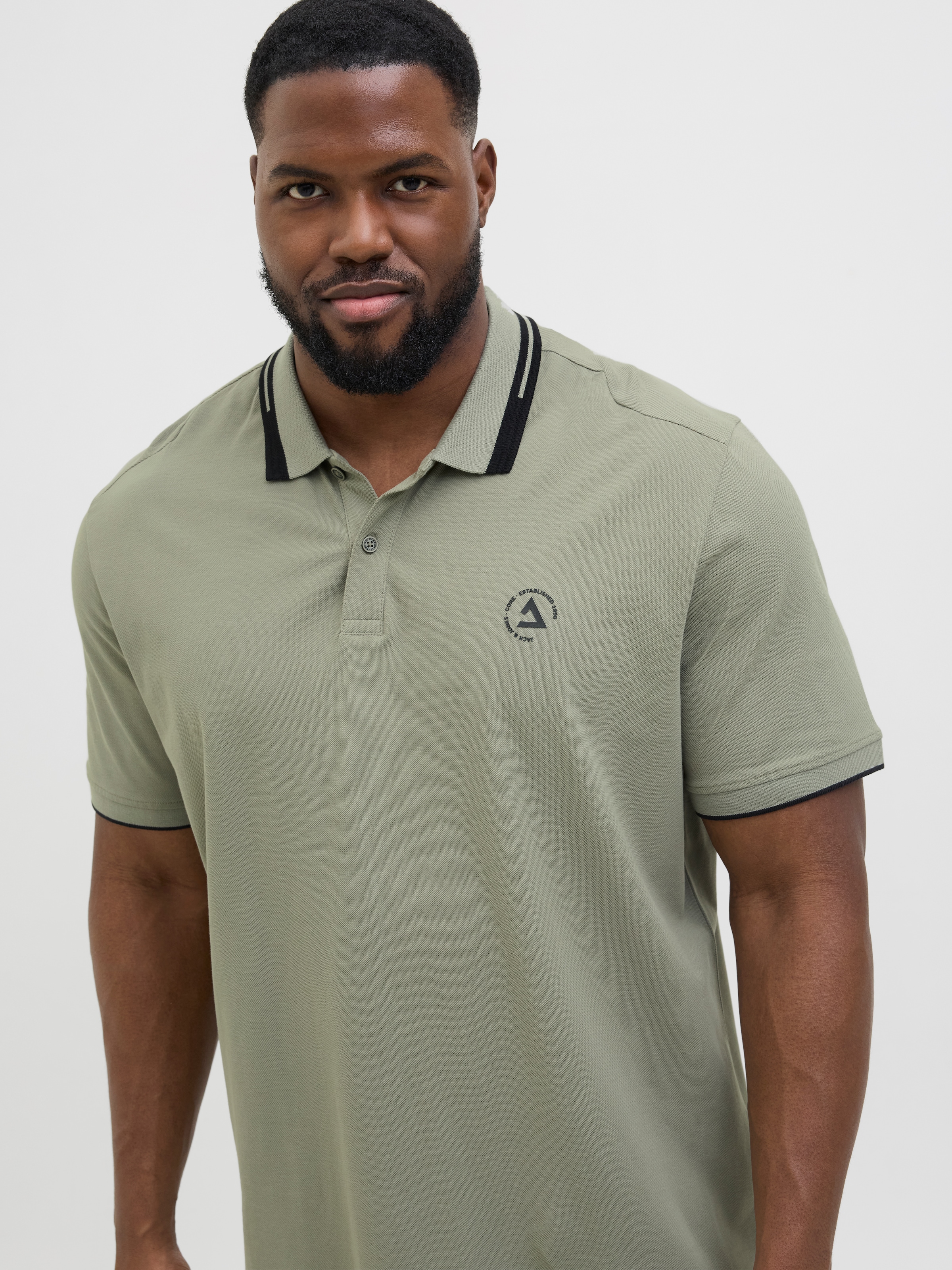 Jack & Jones PlusSize Poloshirt »JCOHASS LOGO POLO SS PLS«