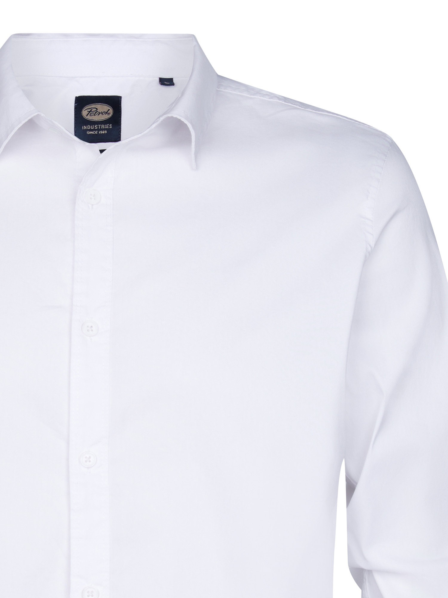 Petrol Industries Langarmshirt, mit Button-Down Kragen