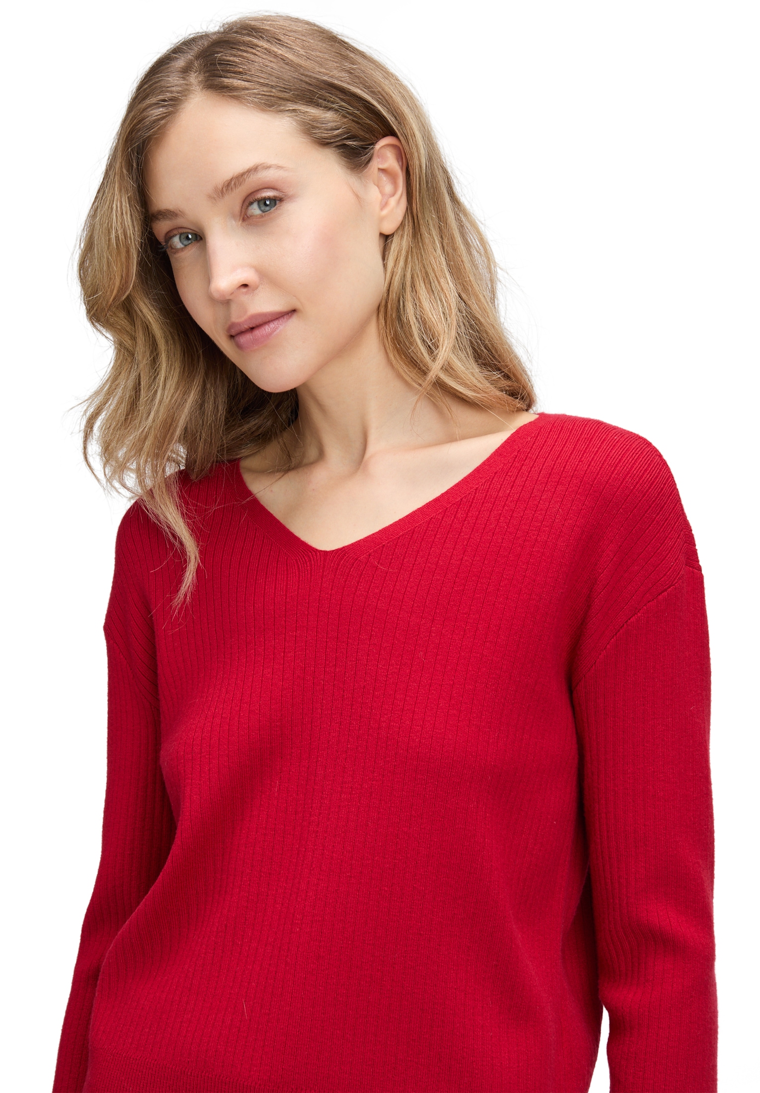 Betty Barclay Strickpullover »Betty Barclay Damen Feinstrickpullover mit V-Ausschnitt«, (1 tlg.)