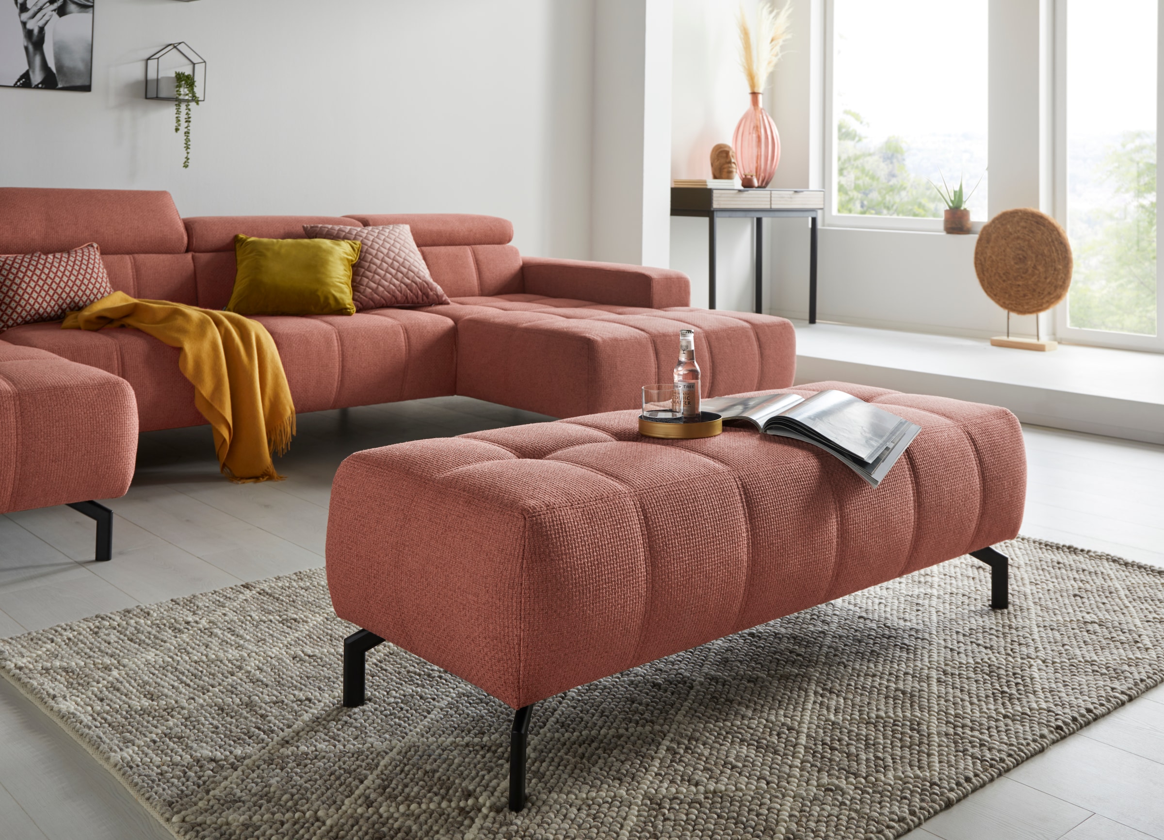 DOMO collection Polsterhocker »Cunelli«, passend zur "Cunelli"-Serie