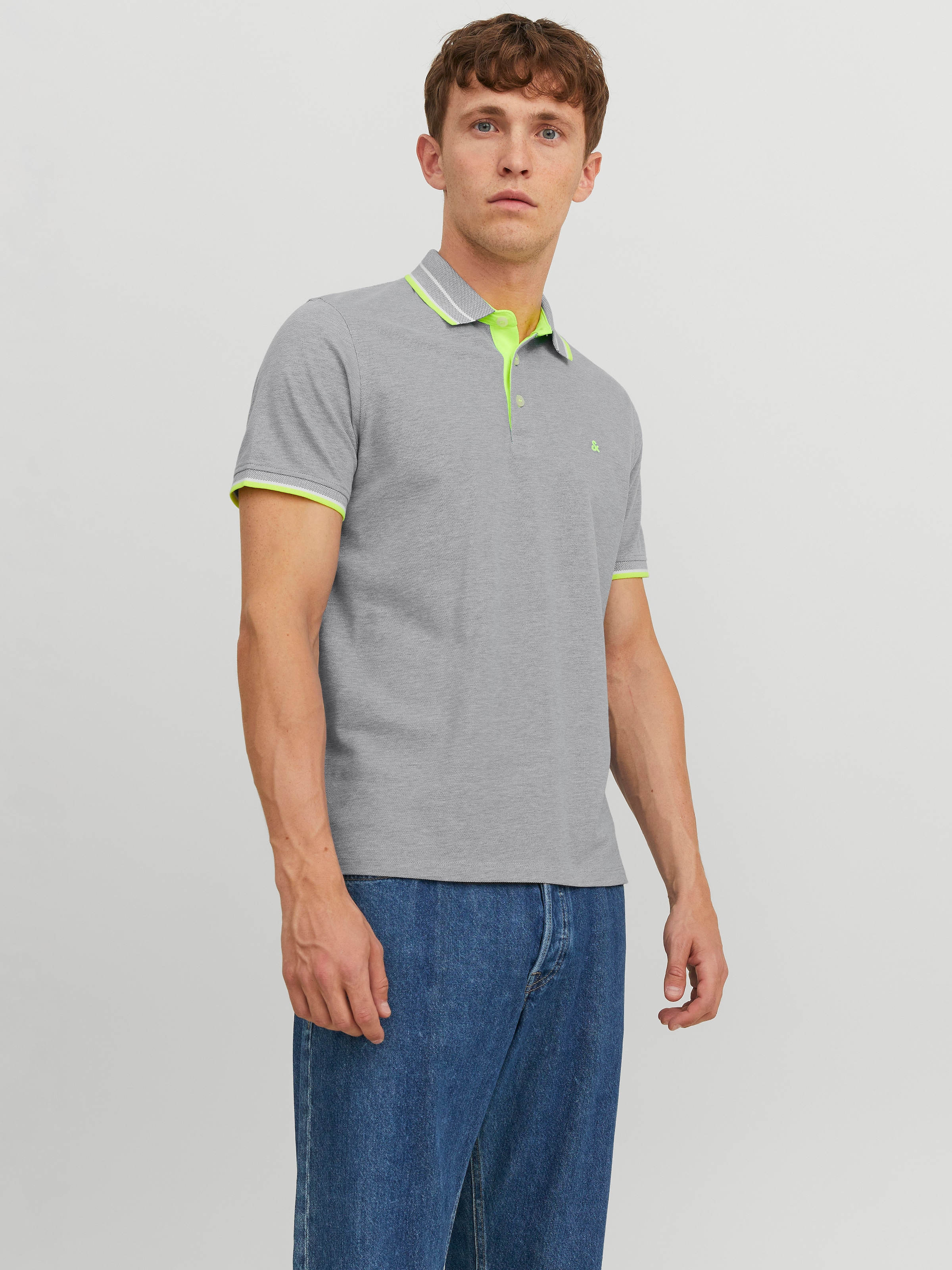 Jack & Jones Poloshirt »JJEPAULOS POLO SS NOOS«, mit Logo Stickerei