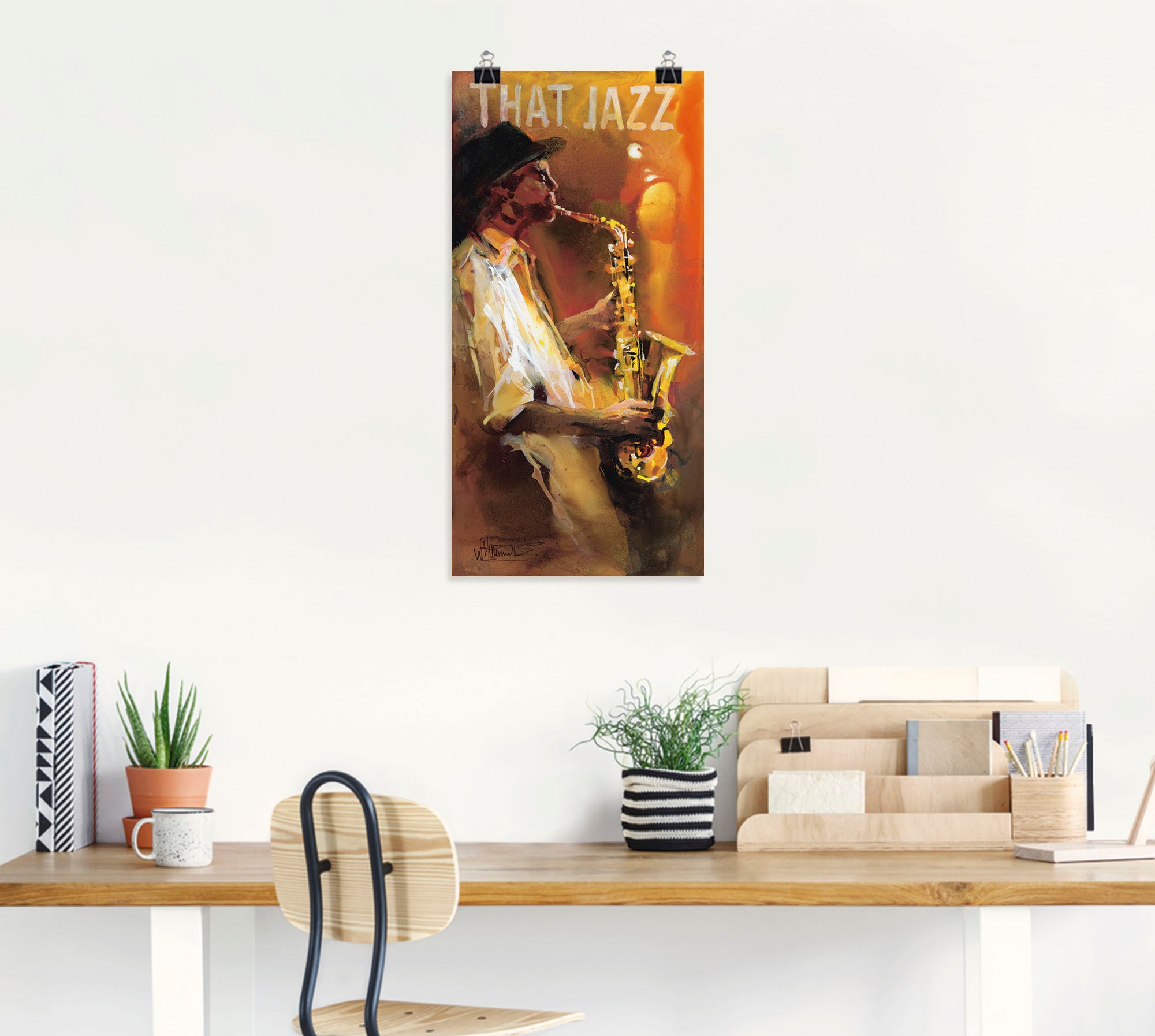 »Jazz«, BAUR Musiker, Leinwandbild, Größen | oder Poster versch. (1 St.), in kaufen Wandaufkleber Artland als Wandbild