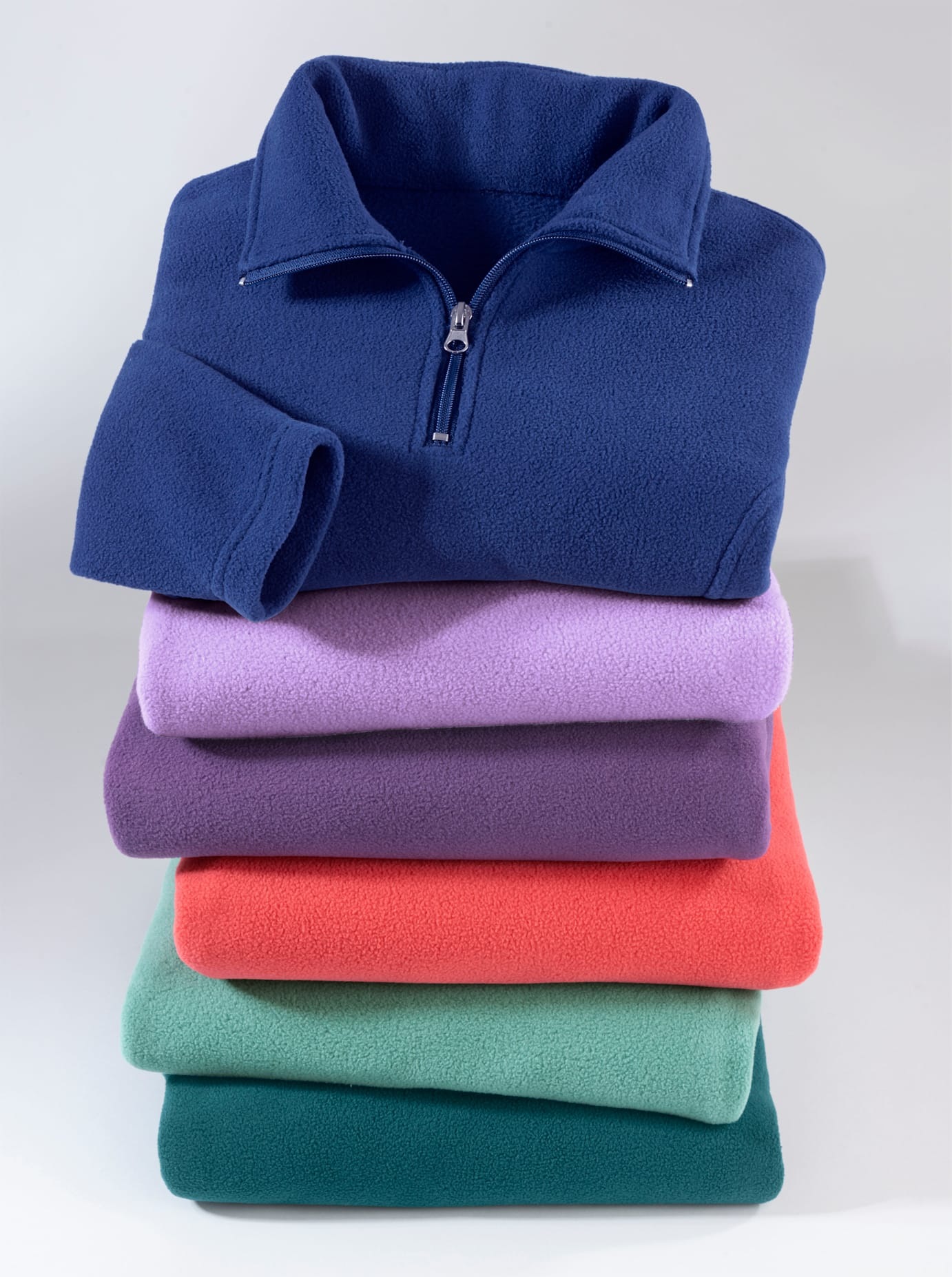 CLASSIC BASICS Damen Fleeceshirt "Fleece-Shirt"salbei, Gr. 44, unifarben, 100% Polyester, Shirts