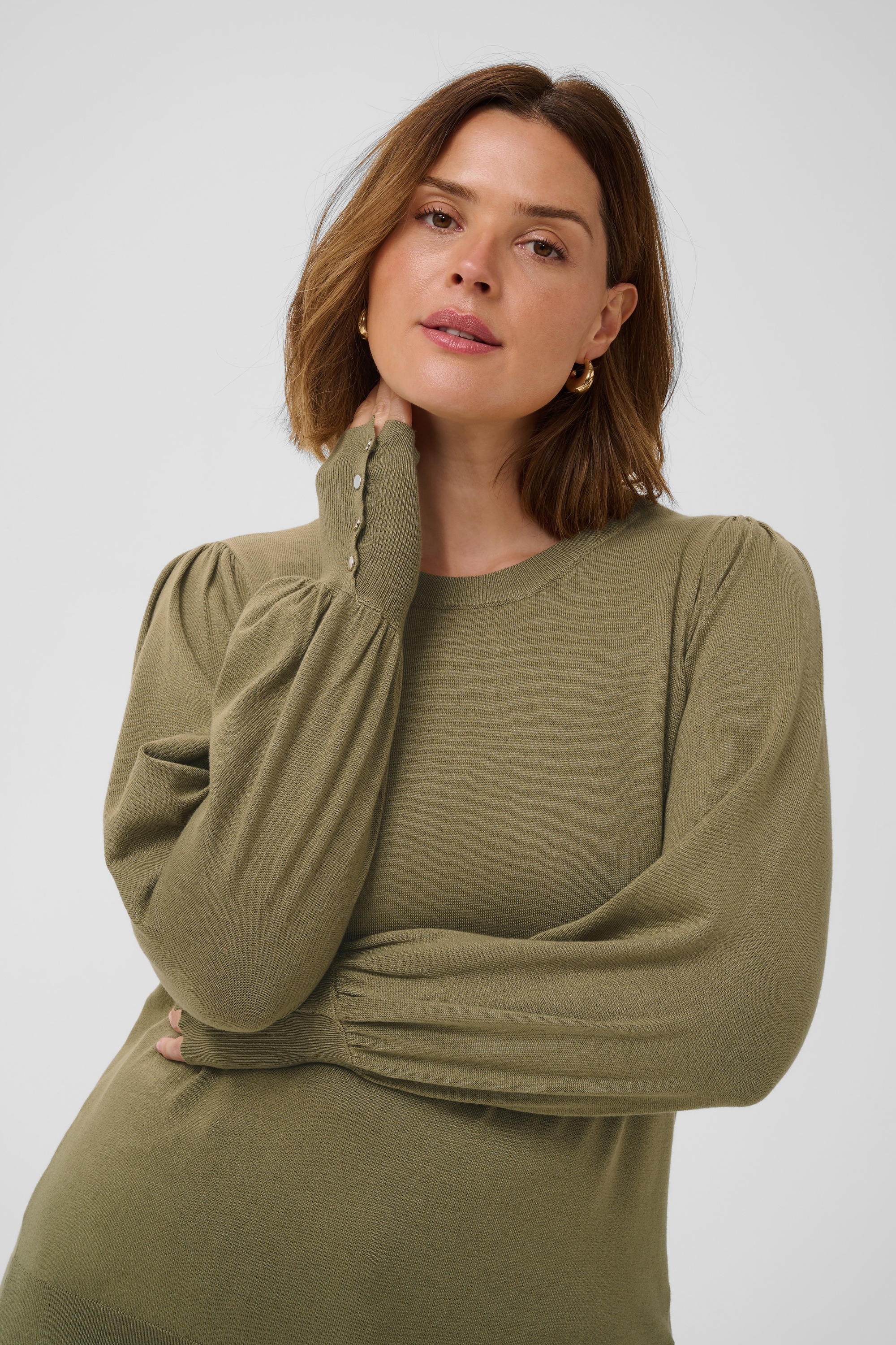 KAFFE Curve Strickpullover »Damen Strickpullover KClizzy«