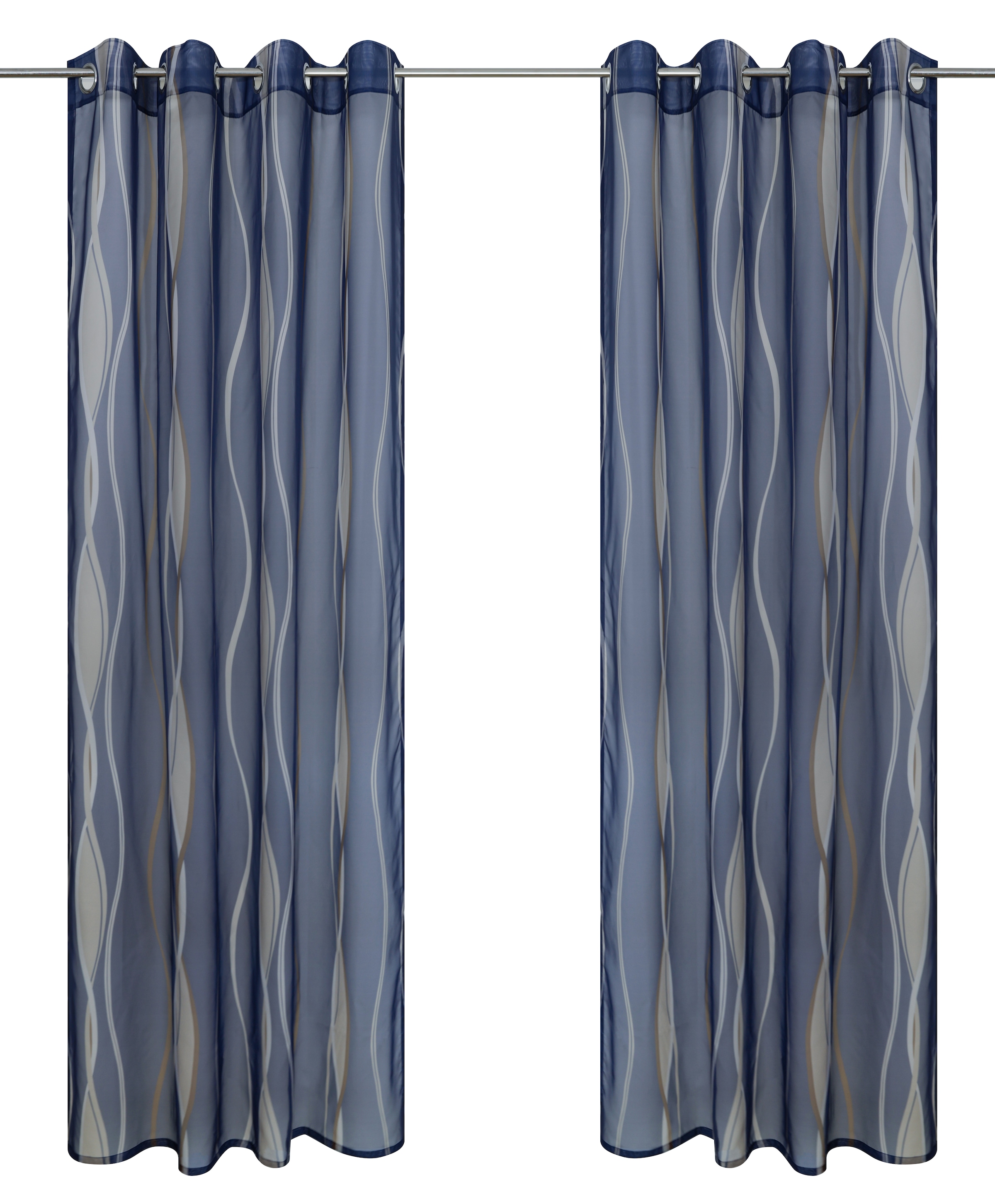 OTTO home Gardine »Dimona, Ösen, transparent, 2er-Set« Ösen 2 Stk. tlg. 2er-Set, transparent, Voile, Polyester