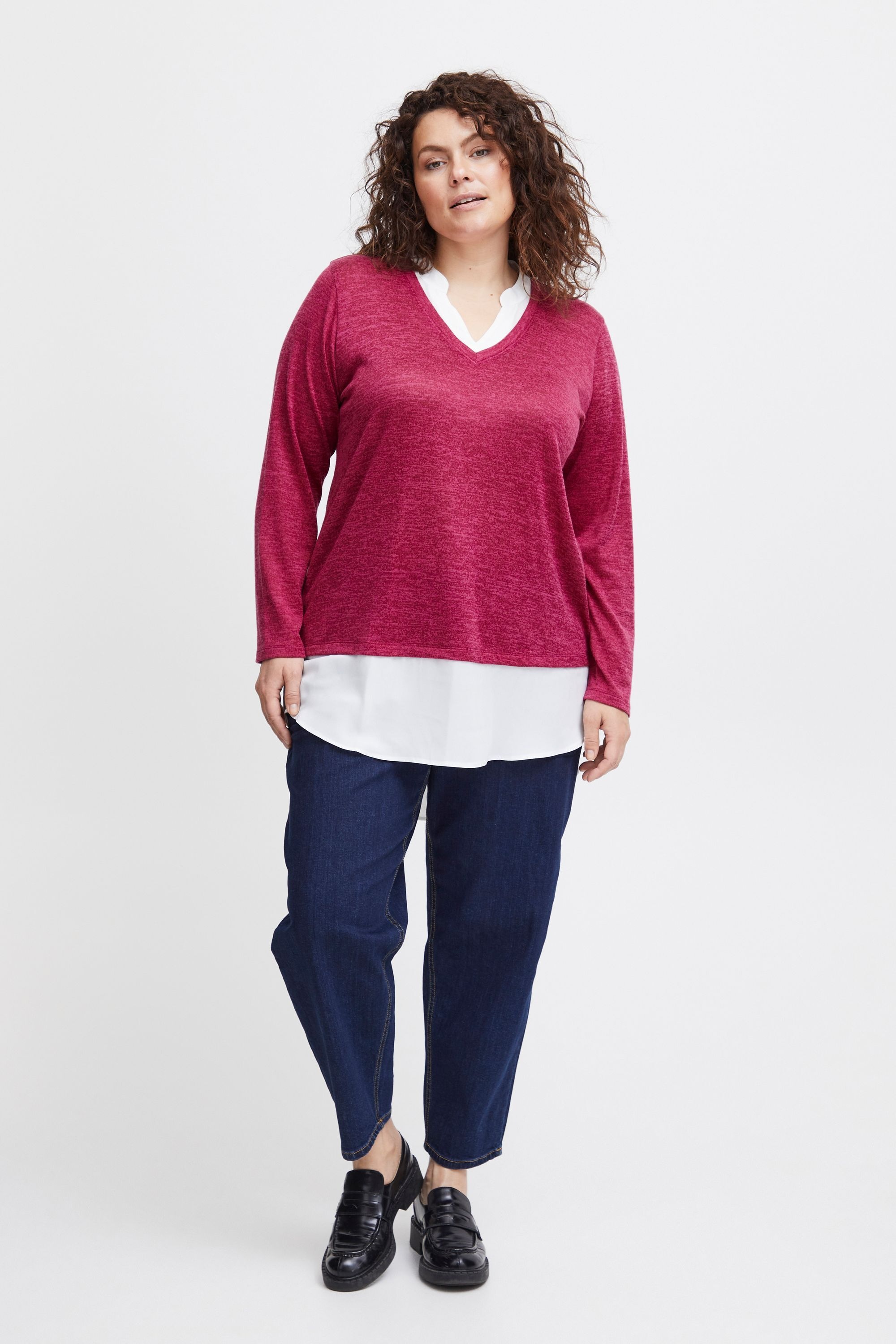fransa Strickfleece-Pullover »Strickpullover FPRexan«