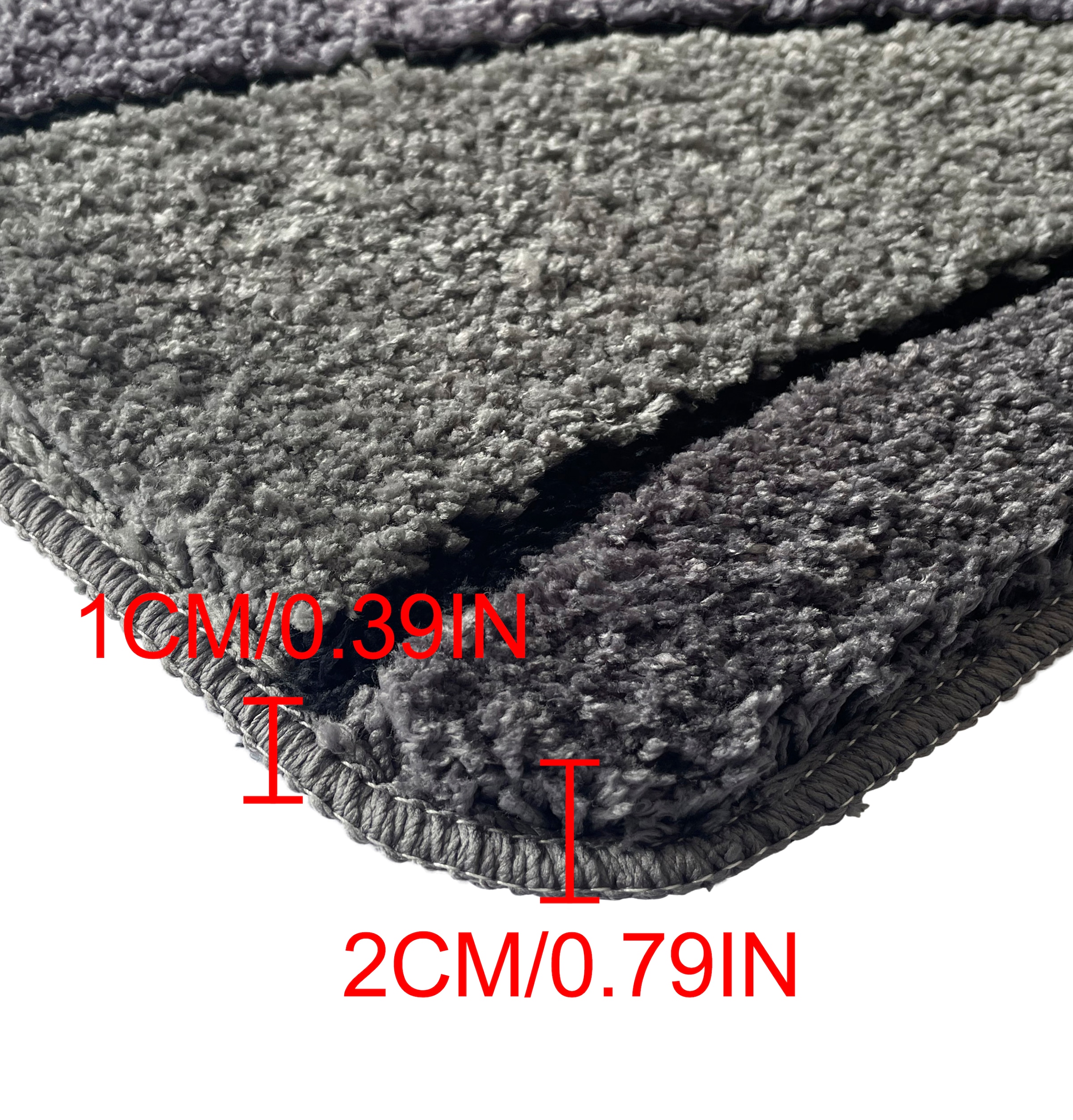 my home Badematte »Josie, Badvorleger, Badezimmer Teppich«, rutschhemmend beschichtet, fußbodenheizungsgeeignet-schnell trocknend-strapazierfähig, Badteppich, Badematten, rechteckig, rund & als 3-tlg. Set erhältlich
