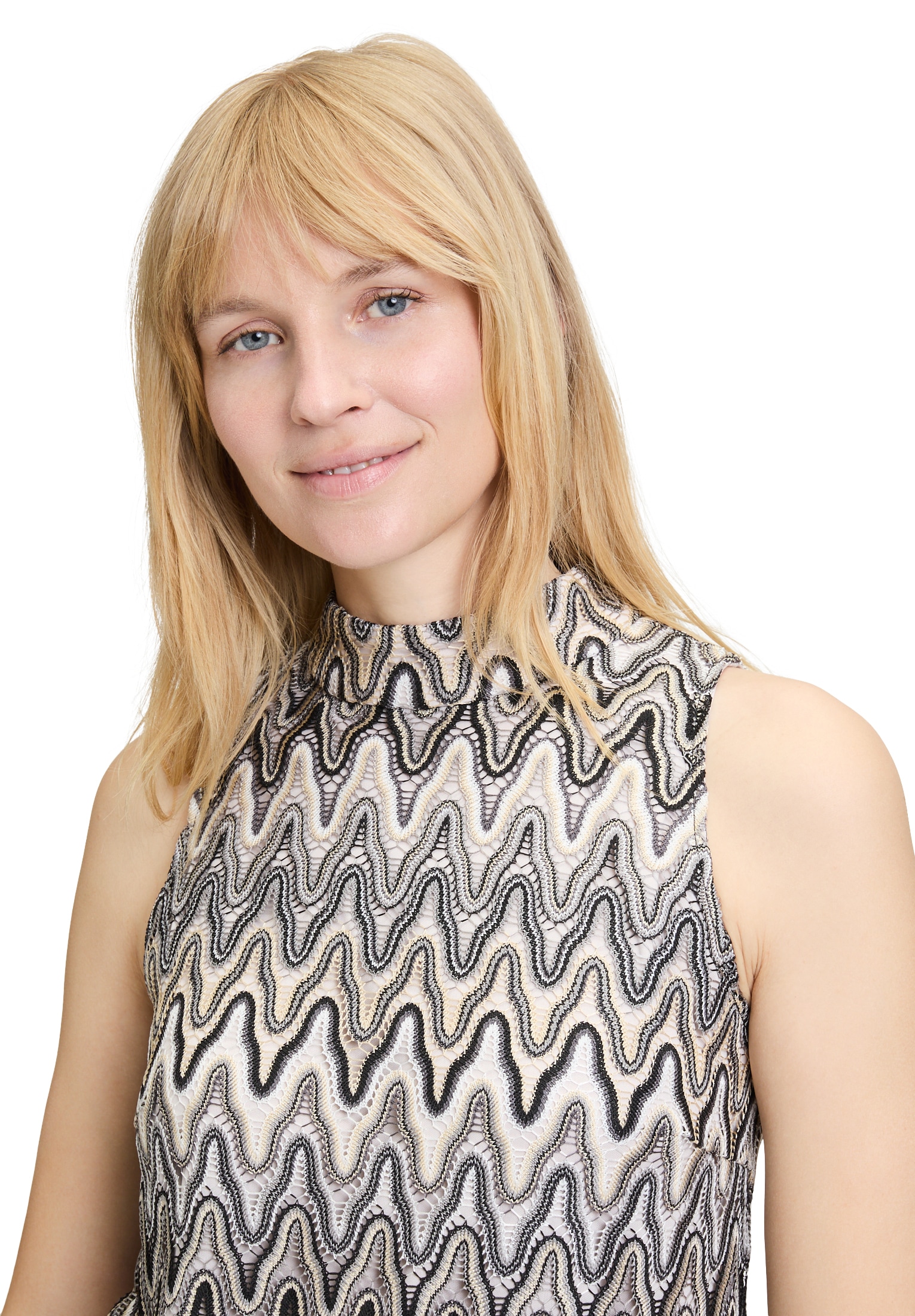 Betty Barclay Blusentop »Betty Barclay Damen Crop-Top mit Stehkragen«