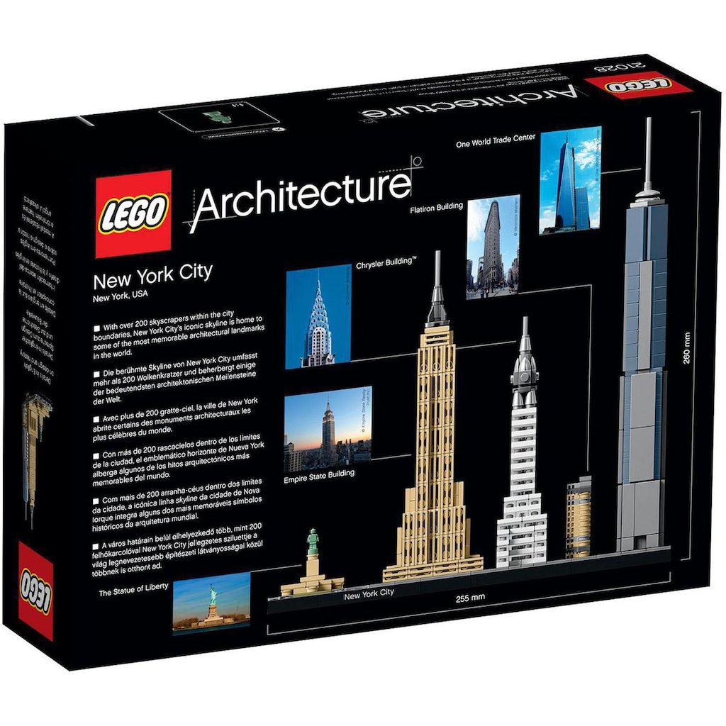 LEGO® Konstruktionsspielsteine »New York City (21028), LEGO® Architecture«, (598 St.)