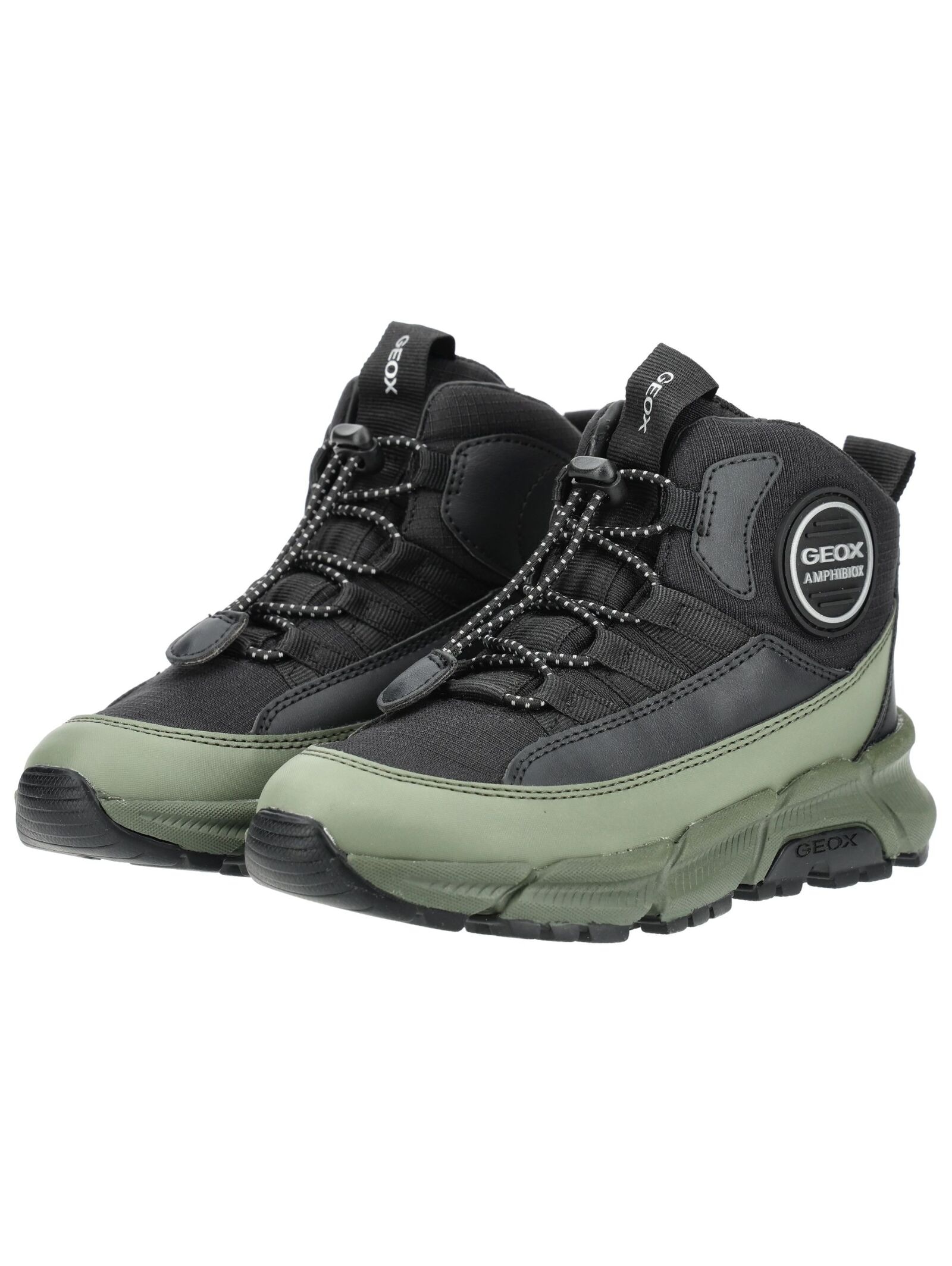 Geox Schnürstiefelette »Geox Stiefelette Lederimitat/Textil«