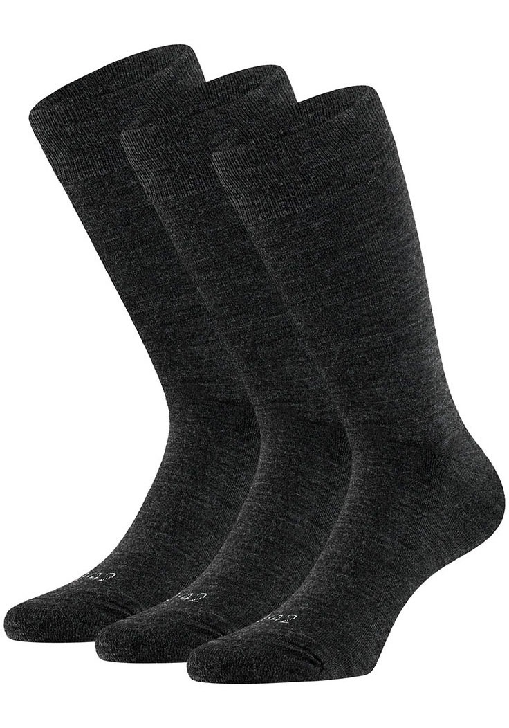 Apollo Basicsocken Unisex mit Stickerei und weichen Merinowoll-Anteil