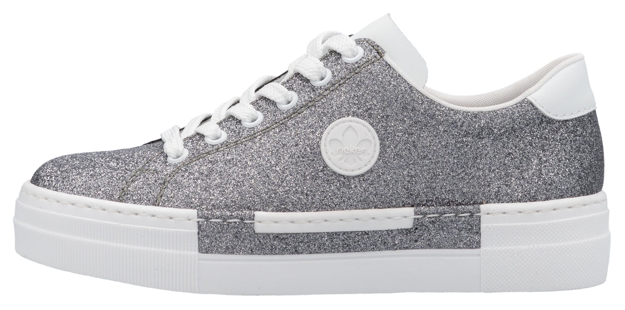 Rieker Sneaker, Freizeitschuh, Halbschuh, Schnürschuh mit Plateausohle