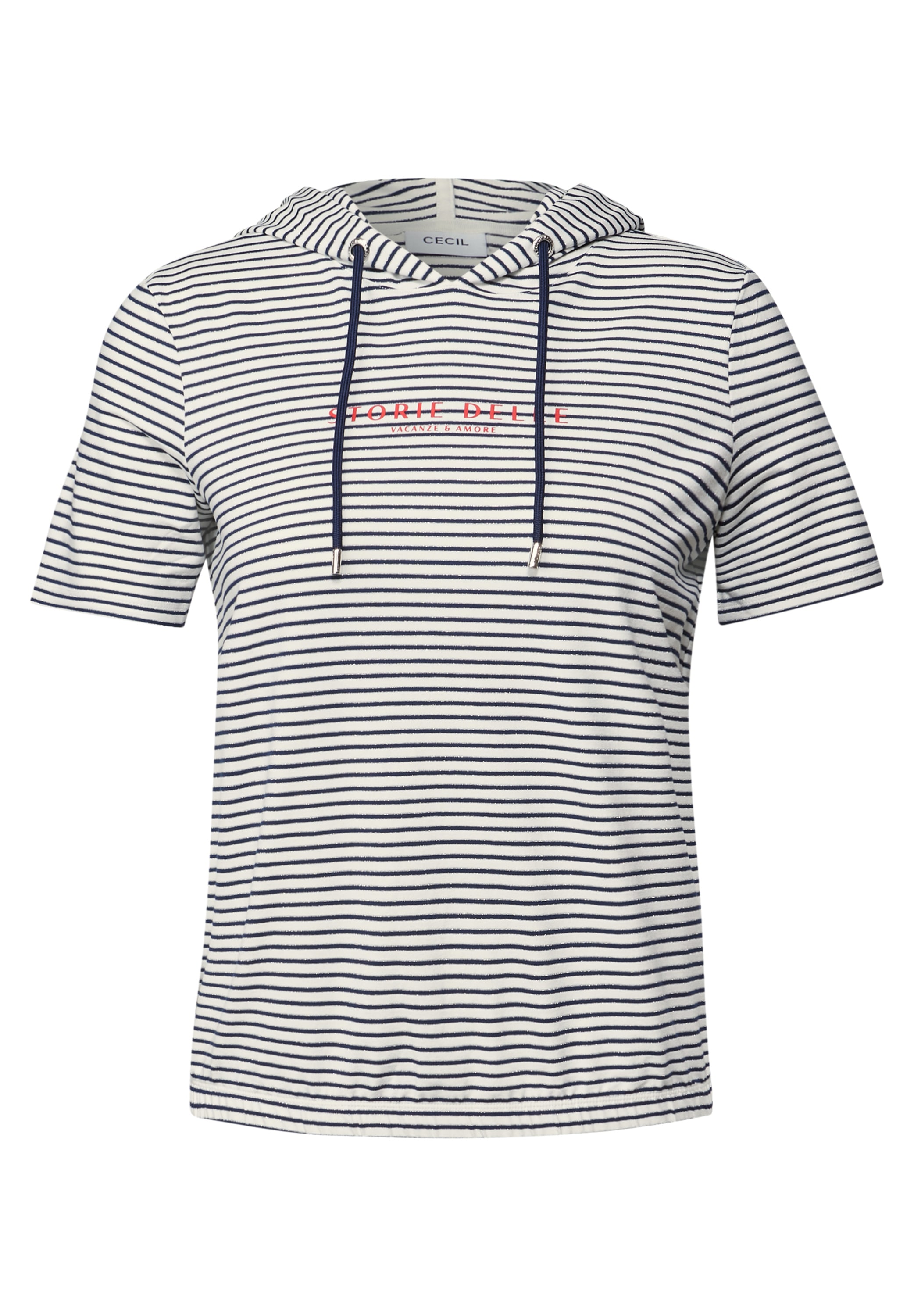 Cecil Kurzarmpullover, mit Kapuze