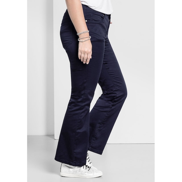 Sheego Bootcuthose »Große Größen«, Elastische Twill-Qualität bestellen |  BAUR