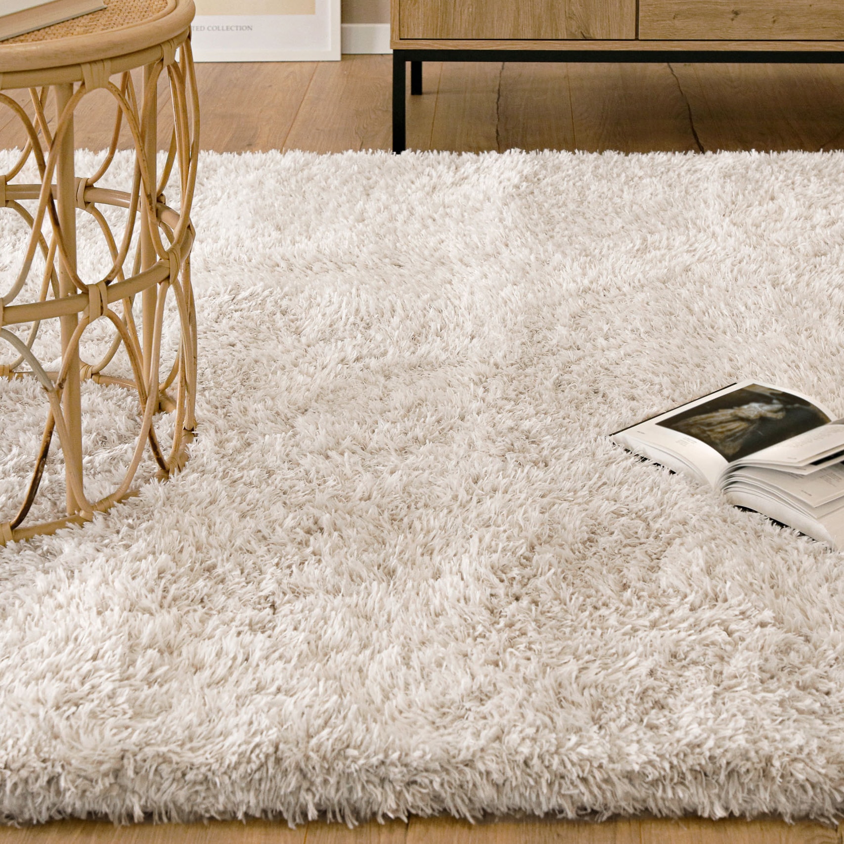 Esprit Hochflor-Teppich »YOGI  ESP-096« rechteckig 50 mm Höhe Läufer, flauschiger weicher Flor aus 100% recyceltem PET, Wohnzimmer