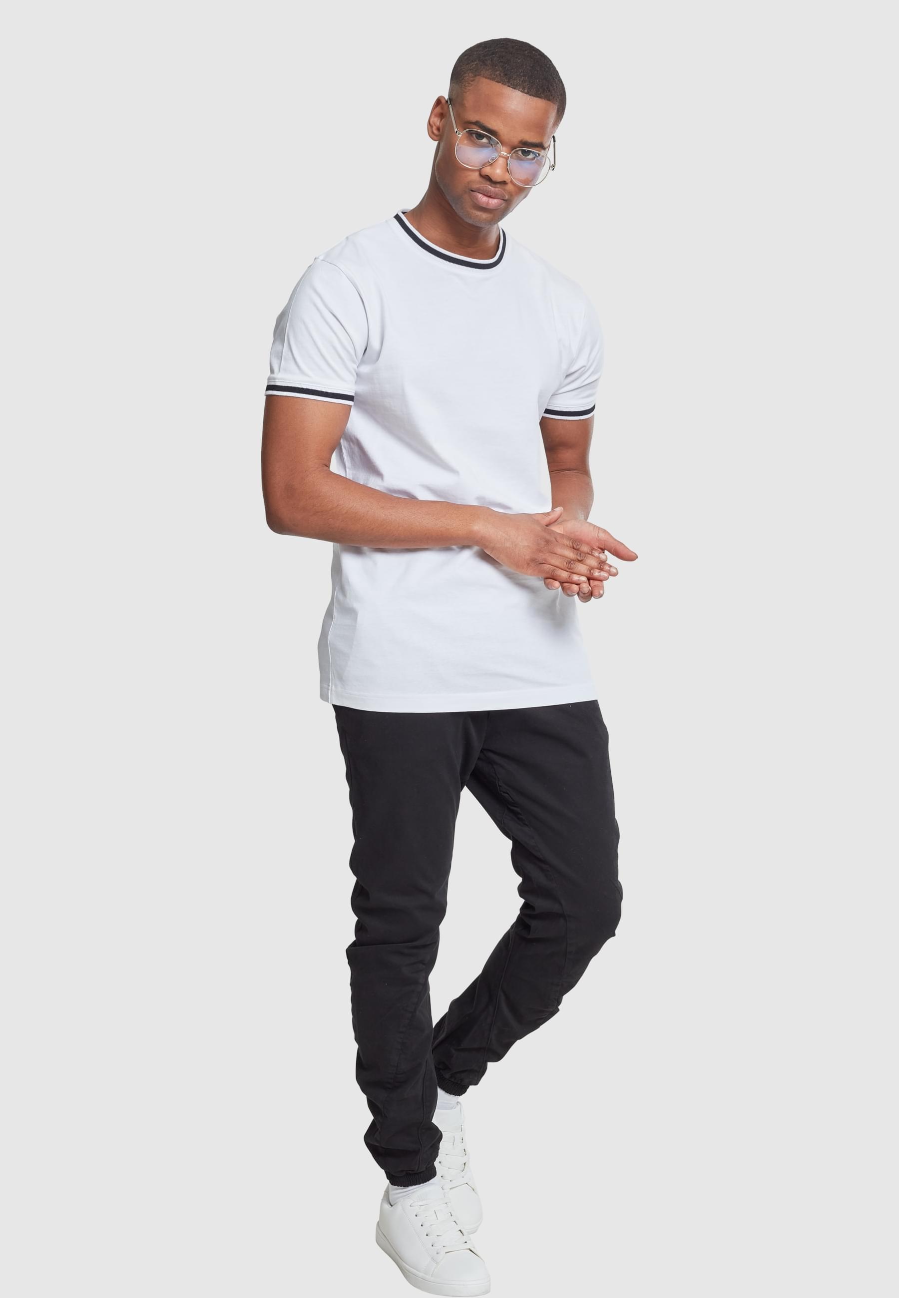 URBAN CLASSICS T-Shirt »Urban Classics Herren College Tee«, (1 tlg.)