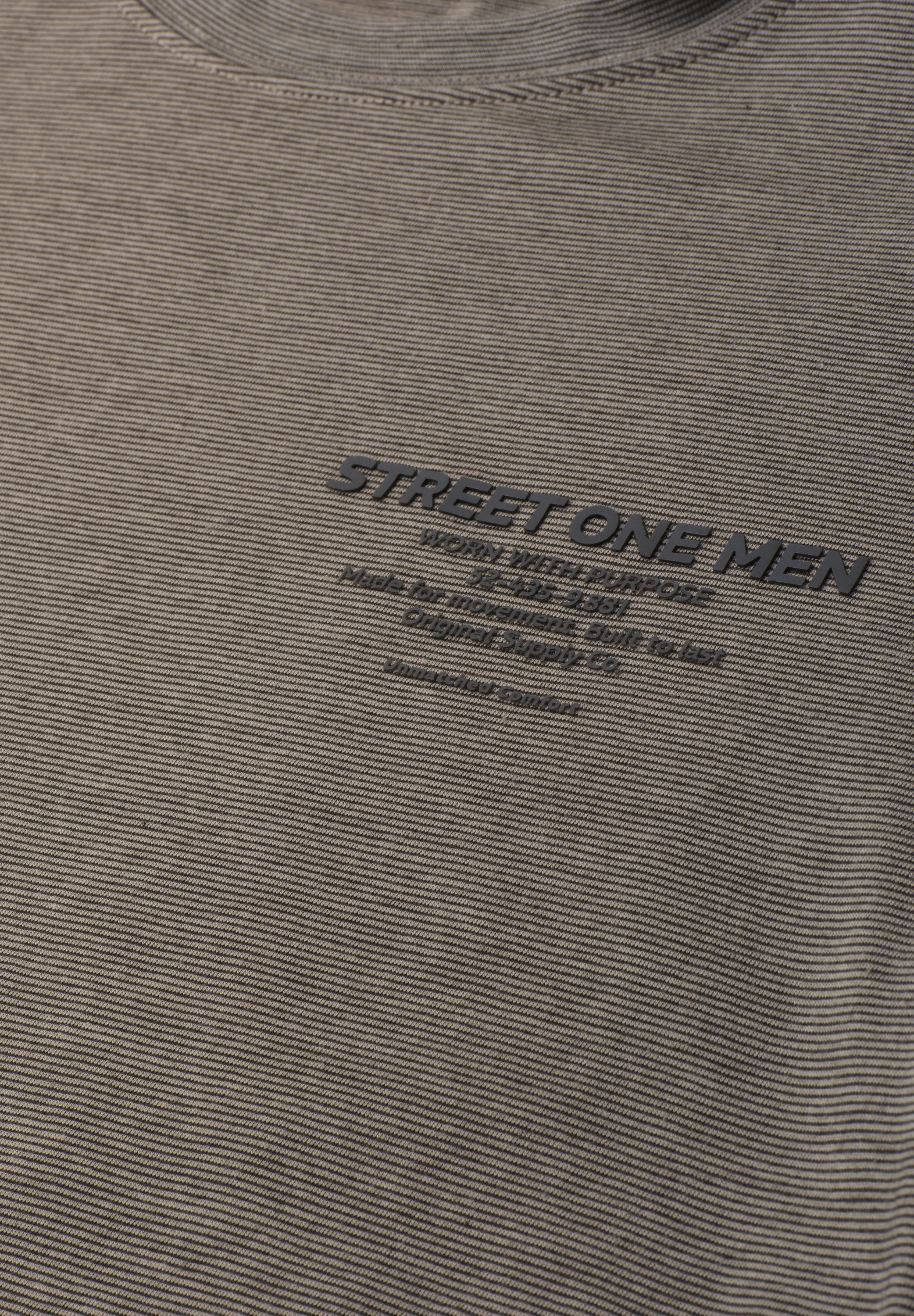 STREET ONE MEN T-Shirt aus reiner Baumwolle
