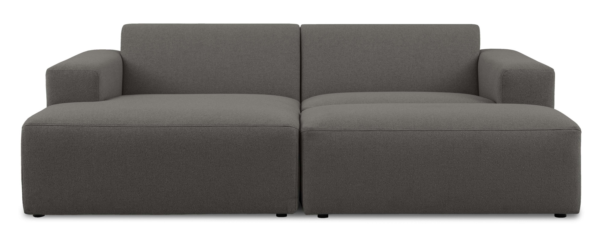 INOSIGN Ecksofa »Koa,228cm, L-Form, Modulsofa, Webstoff, Cord, Struktur«, Designsofa, Set, Hocker inklusive, weicher Lounge-Sitzkomfort