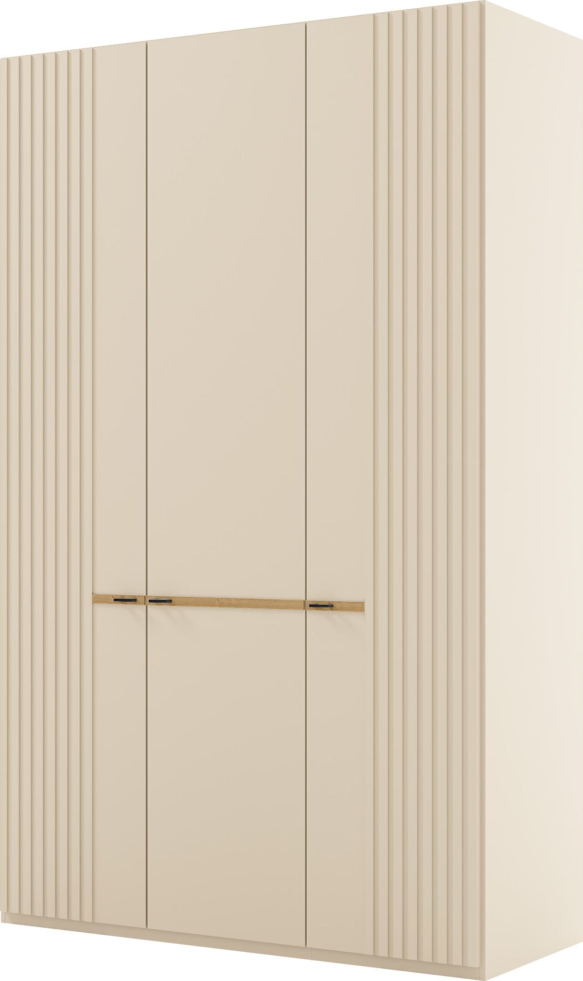 Musterring Kleiderschrank "Isabelle" Lamellen in Korpusfarbe, Griffe in schwarz, versch. Größen und Farben