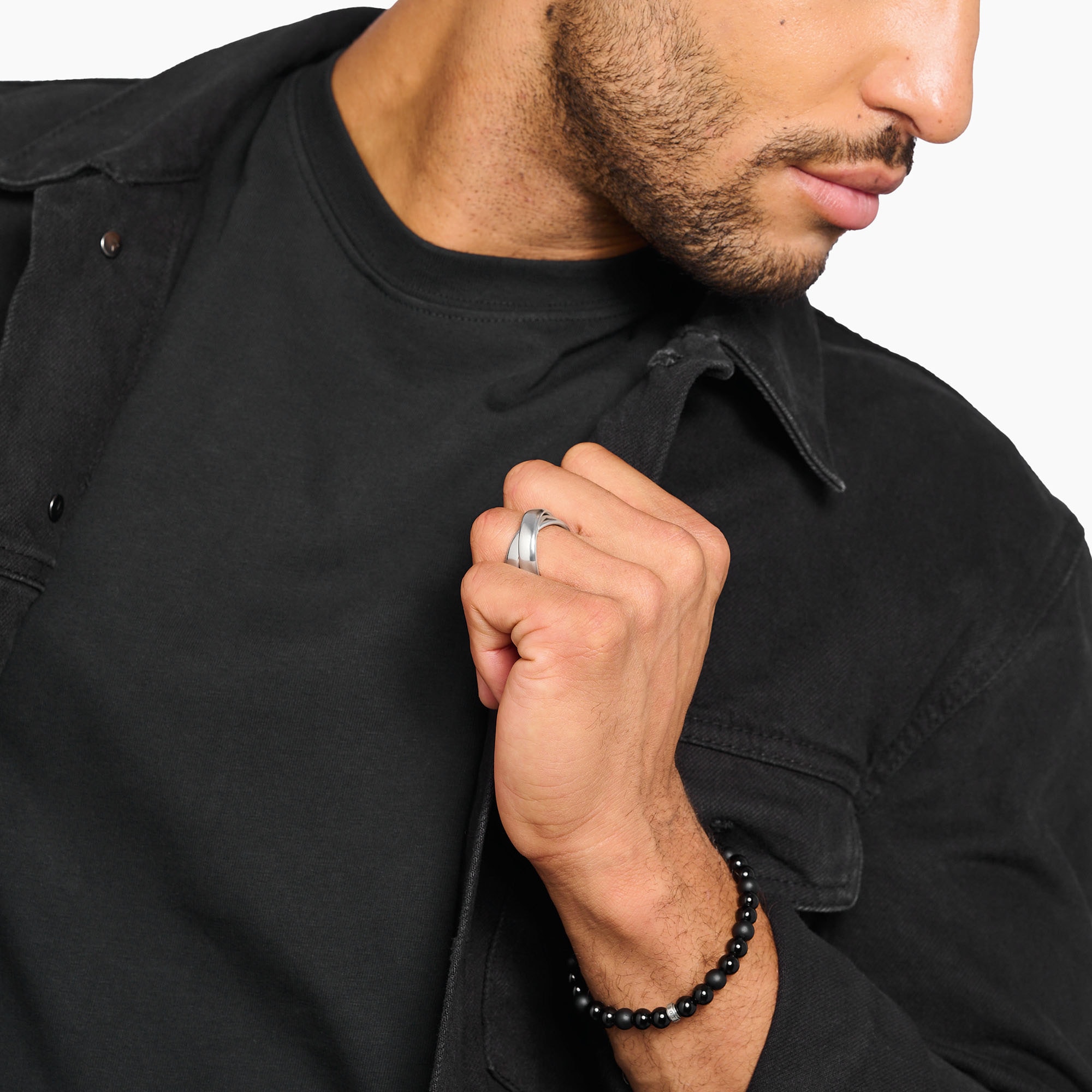 THOMAS SABO Fingerring »Duo-Ring Silber, TR2491-001-21-52-68«